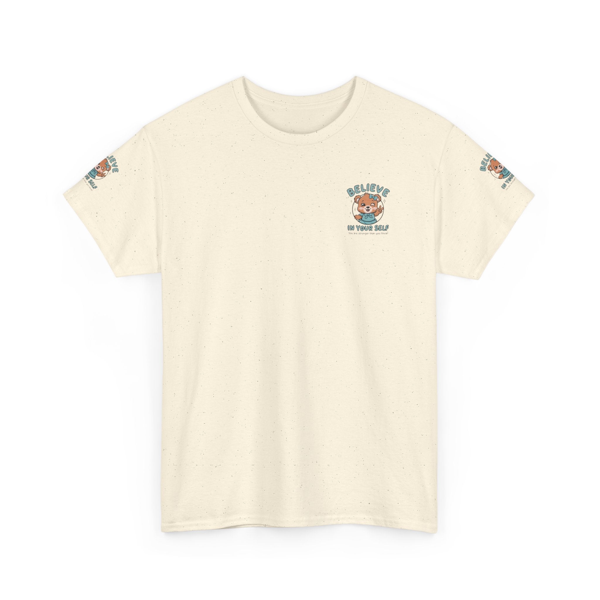 Believe in Yourself T-Shirt – Cute Motivational Bear Design for Kids