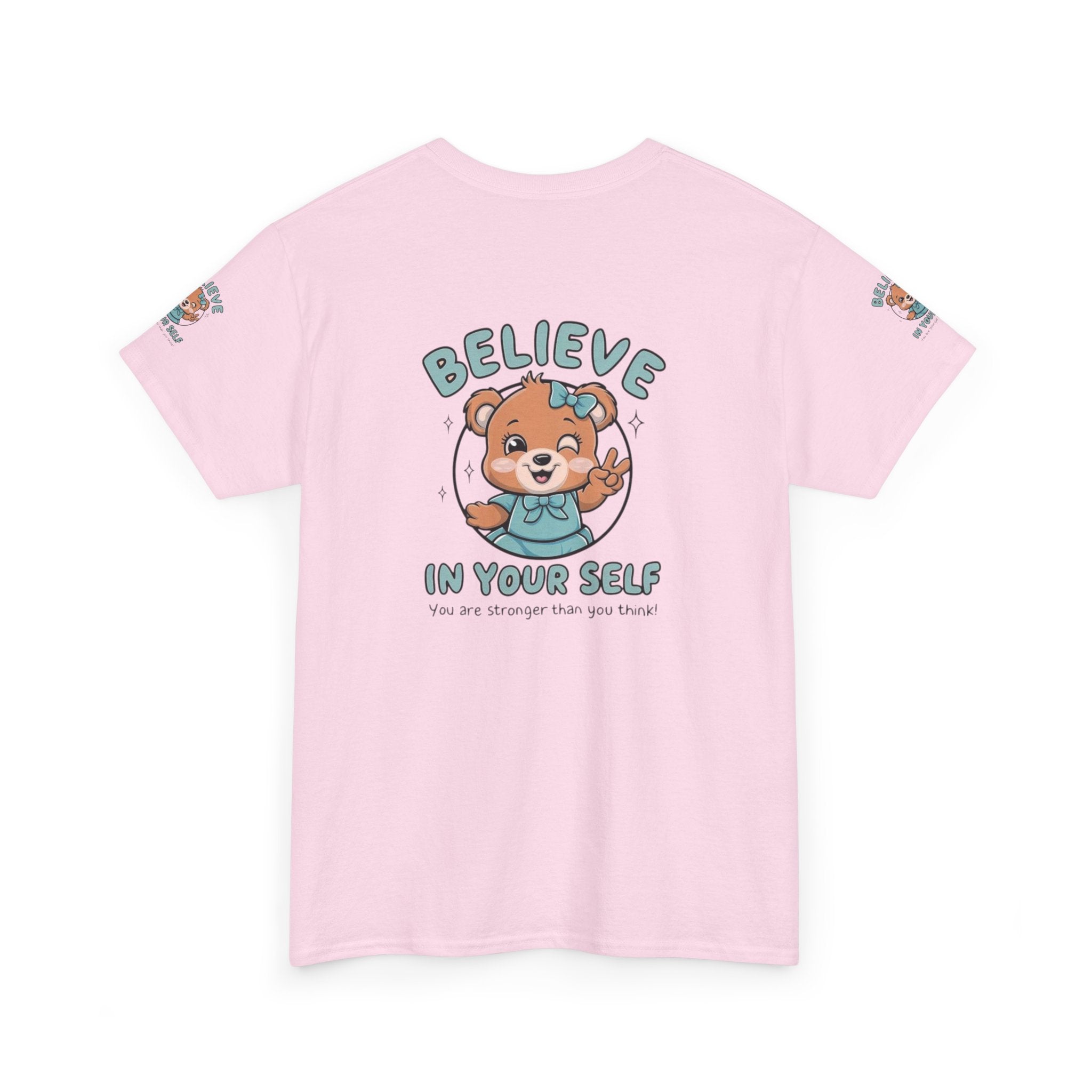 Believe in Yourself T-Shirt – Cute Motivational Bear Design for Kids