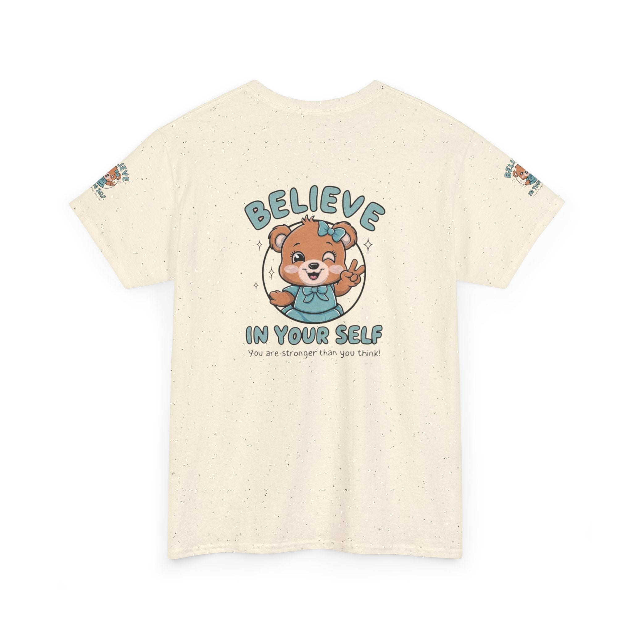 Believe in Yourself T-Shirt – Cute Motivational Bear Design for Kids