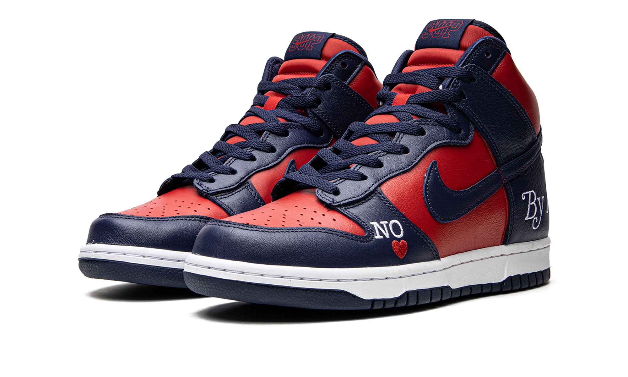 SB Dunk High "Supreme - By Any Means - Navy/Red" DN3741 600