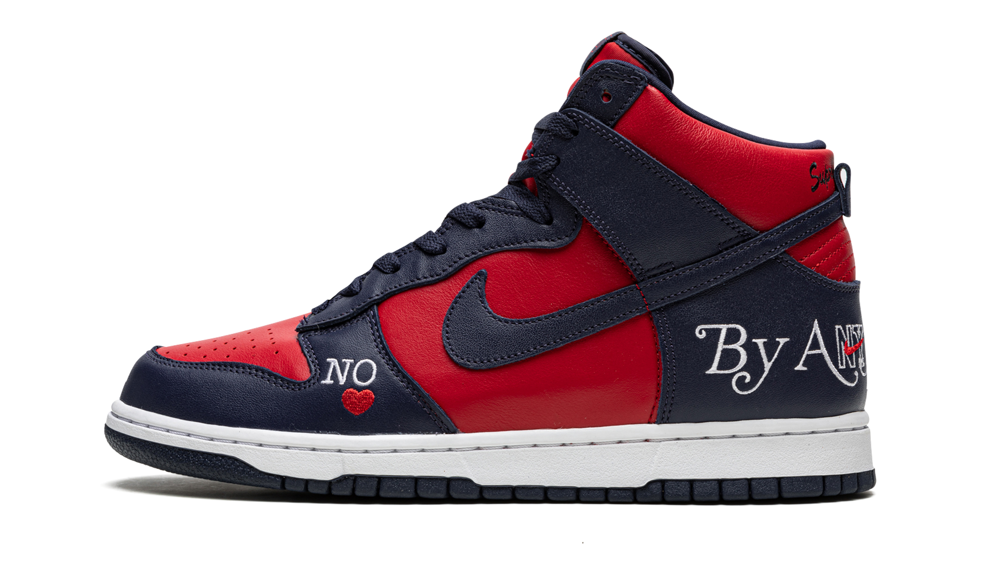 SB Dunk High "Supreme - By Any Means - Navy/Red" DN3741 600