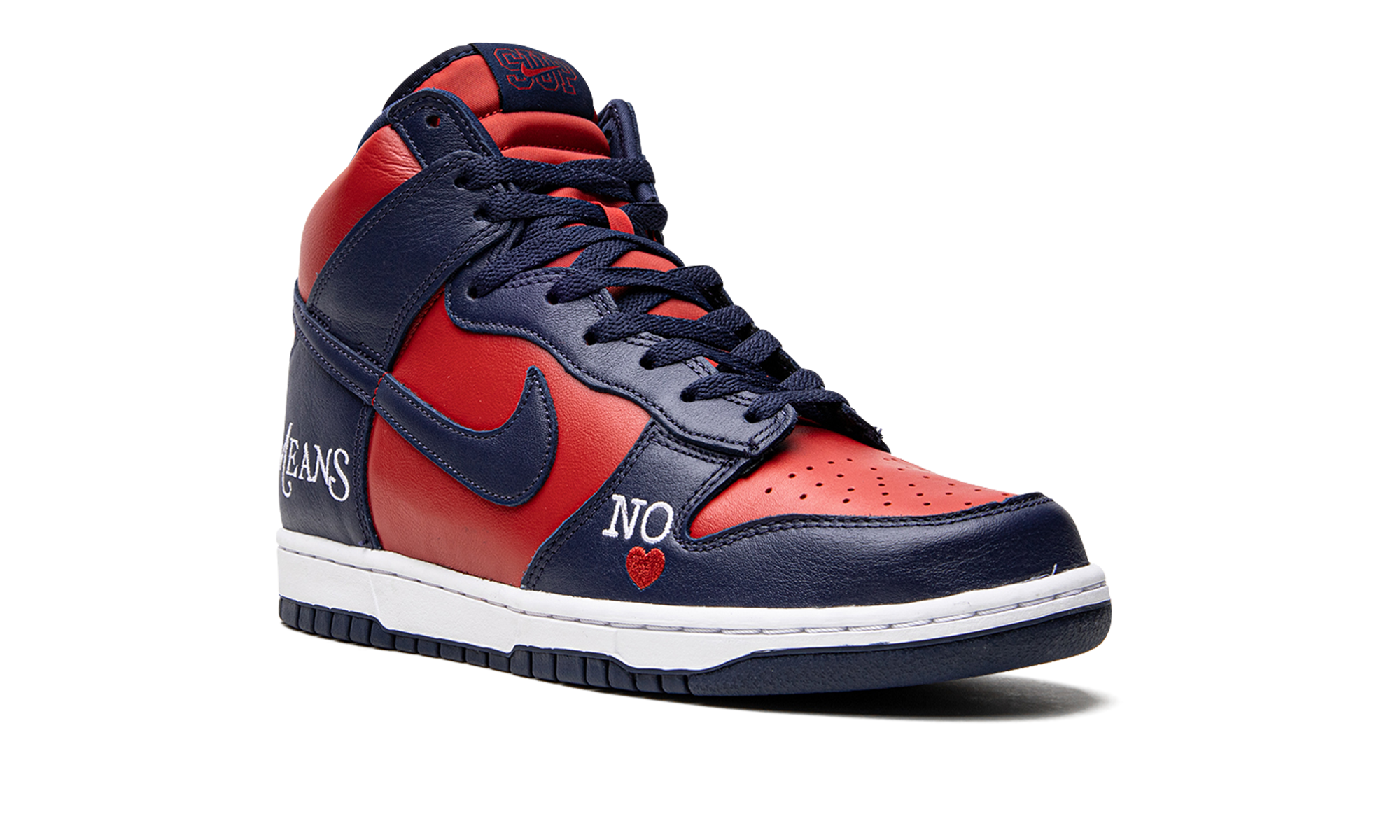 SB Dunk High "Supreme - By Any Means - Navy/Red" DN3741 600