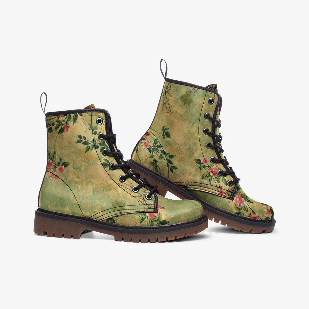 Spring Garden Vegan Leather Boots