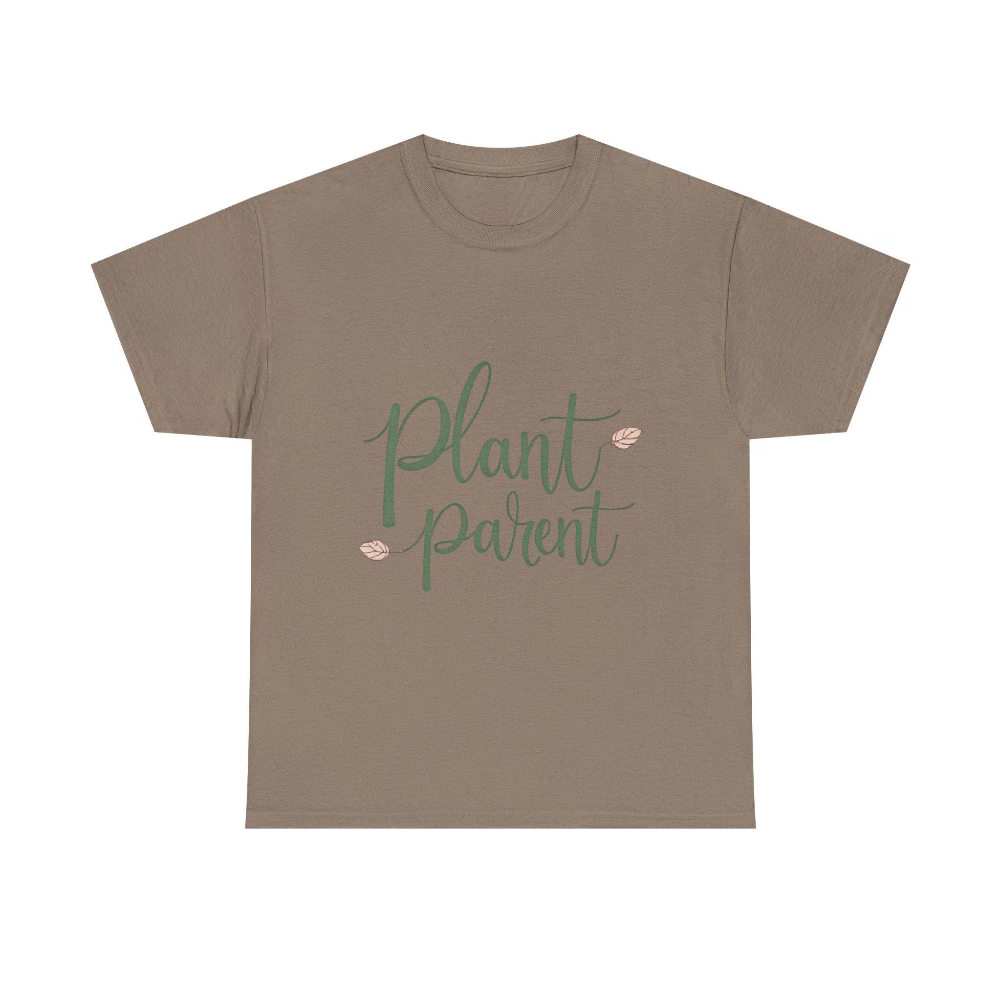 Plant Parent Heavy Cotton Tee Botanical Gift for Plant Lovers