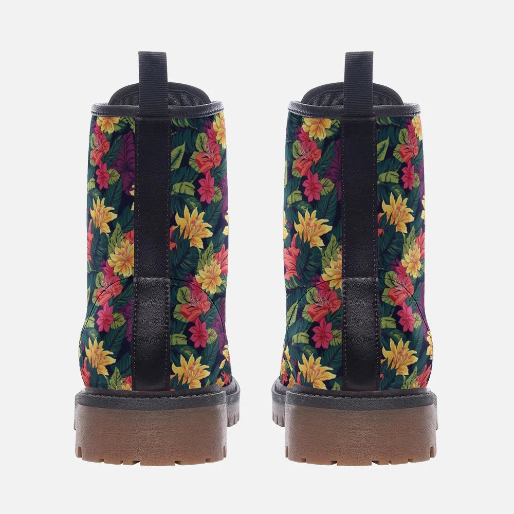 Hawaiian Themed Hibiscus Festival Boots