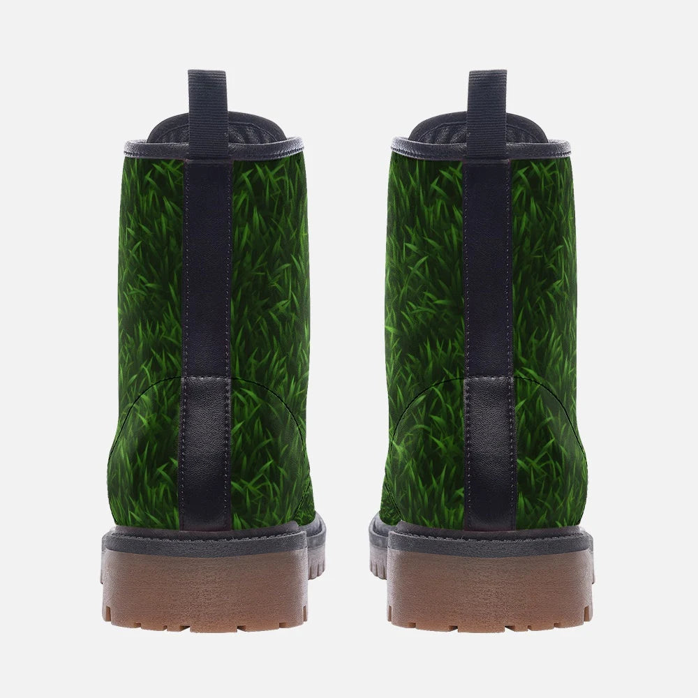 Green Grass Vegan Leather Lightweight Boots