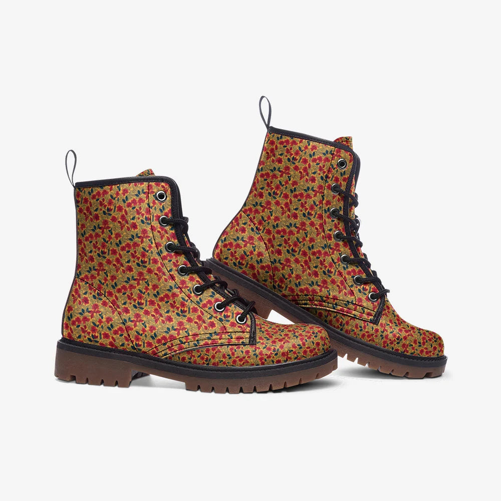 Real Spring Vegan Leather Boots