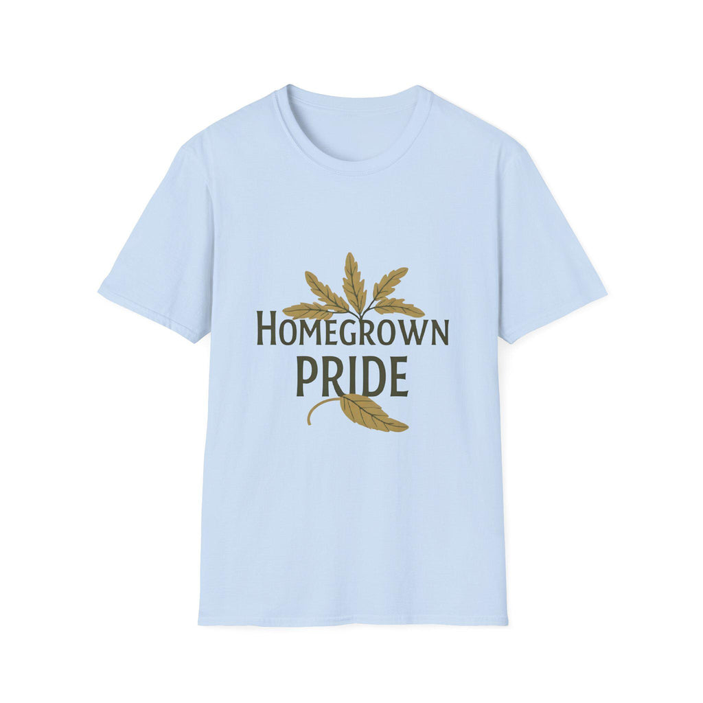 Homegrown Pride T-Shirt Soft Ring-Spun Cotton, Eco-Friendly Tee