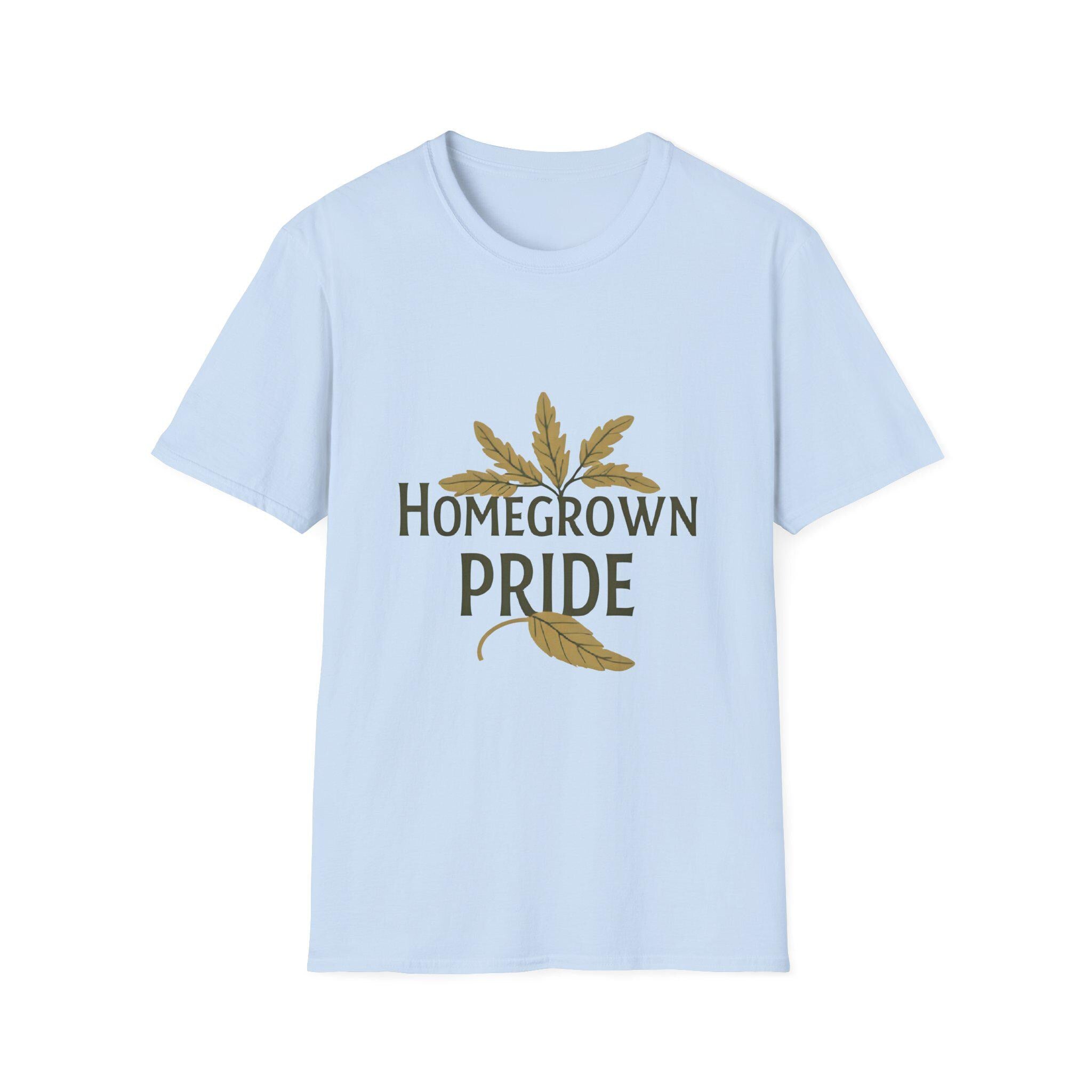 Homegrown Pride T-Shirt Soft Ring-Spun Cotton, Eco-Friendly Tee