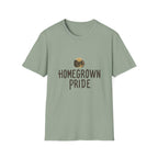 Homegrown Pride T-Shirt Soft Ring-Spun Cotton Tee, Gift for Gardeners