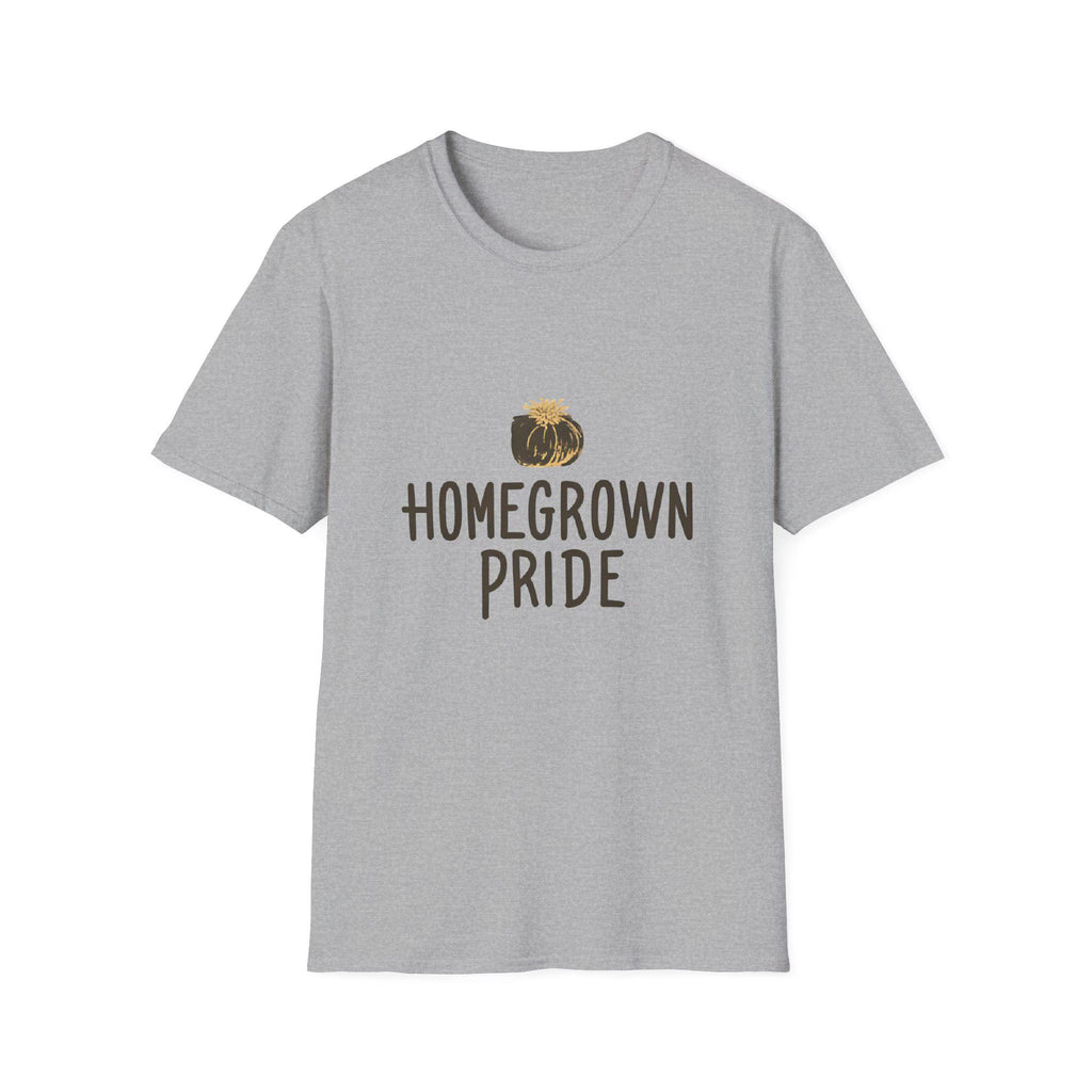 Homegrown Pride T-Shirt Soft Ring-Spun Cotton Tee, Gift for Gardeners