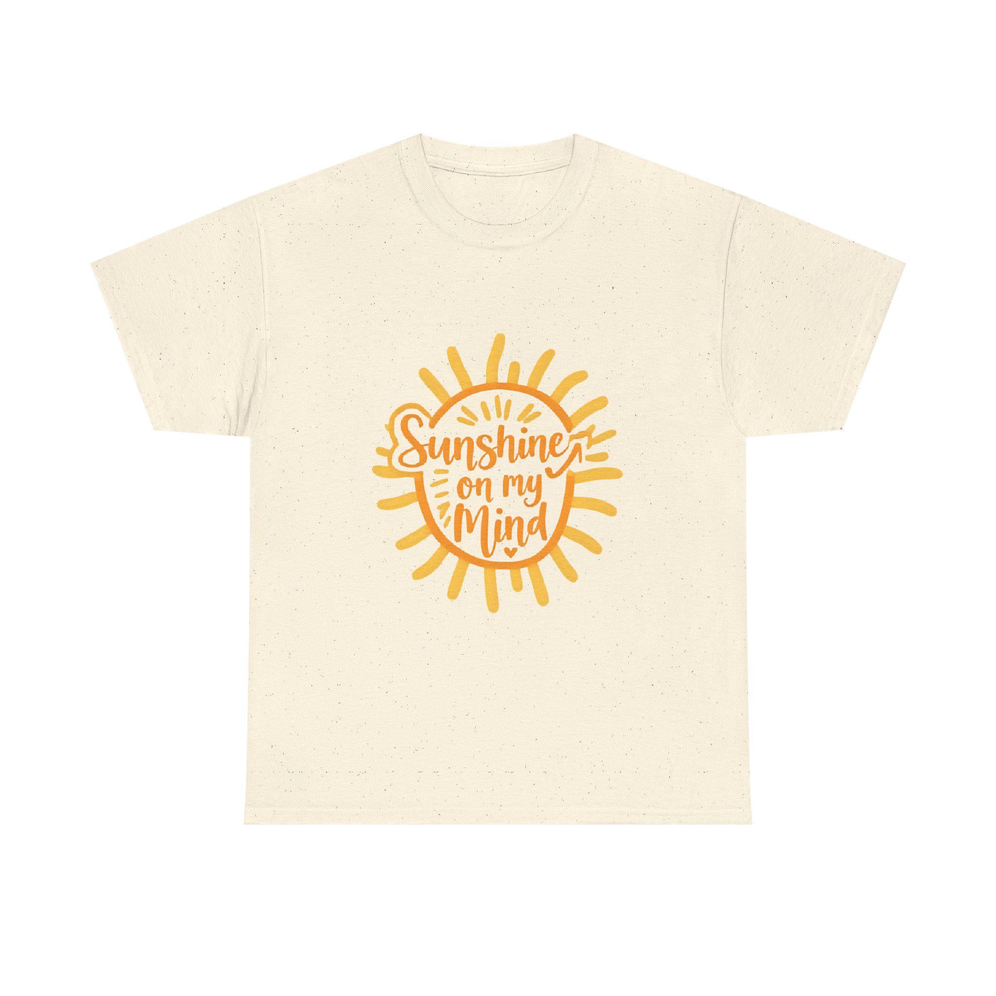 Sunshine on My Mind Graphic Tee Unisex Heavy Cotton Summer Shirt