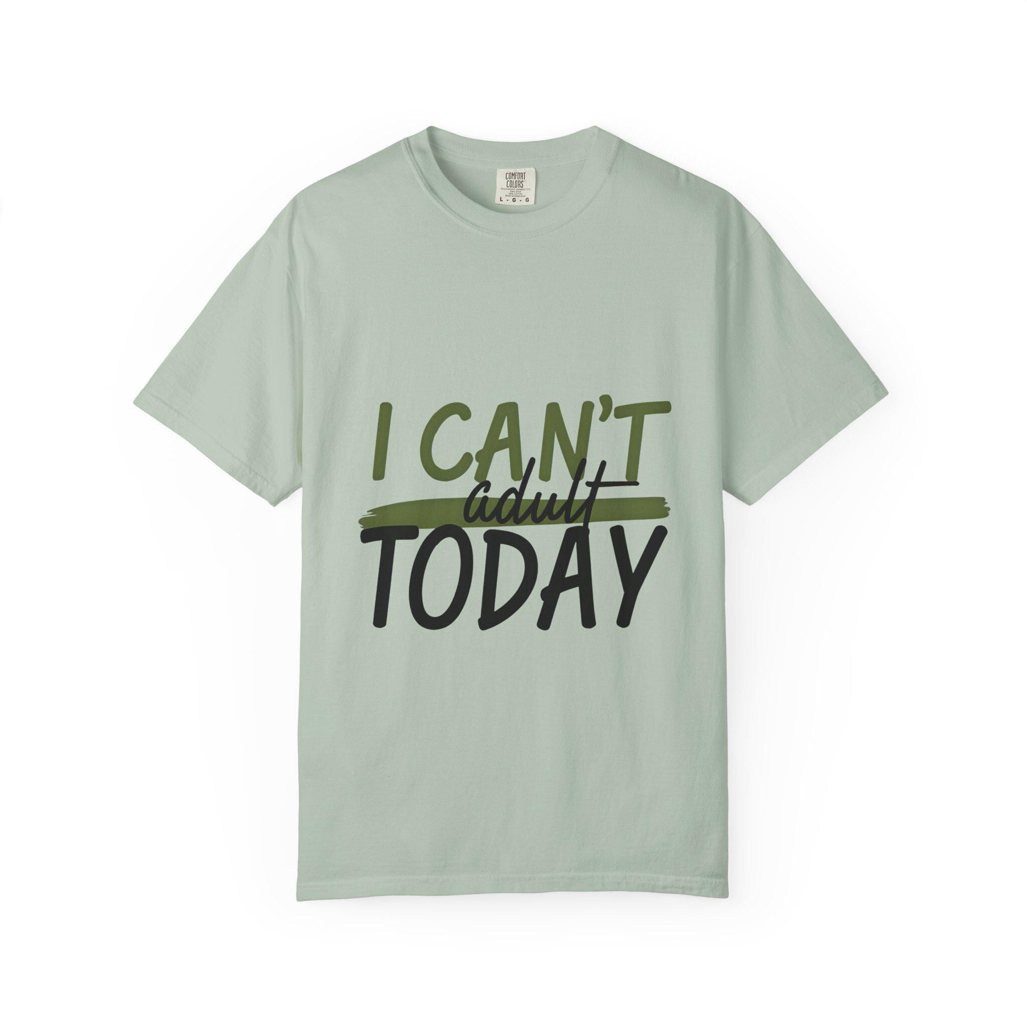 Casual Graphic T-Shirt "I Can't Adult Today"