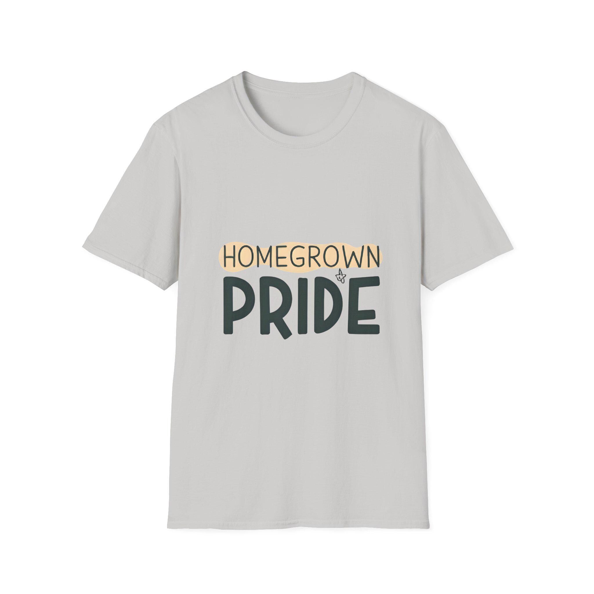 Homegrown Pride T-Shirt Softstyle Cotton Tee for Gardeners
