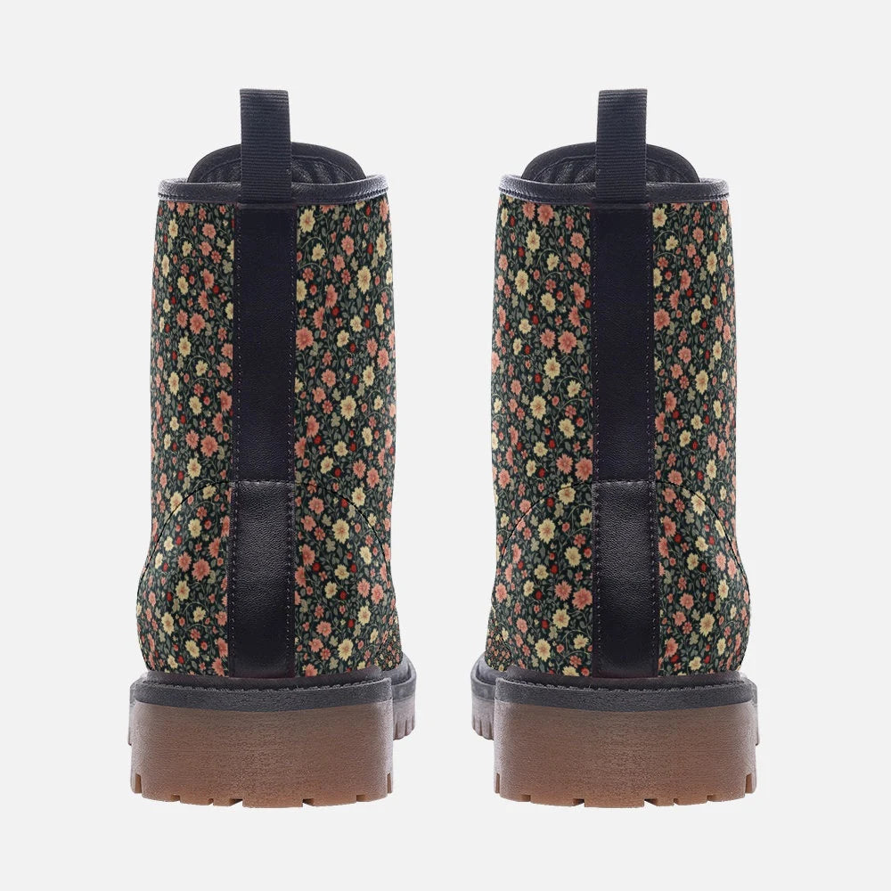 Gorgeous Fine Patterned Colourful Vegan Leather Boots