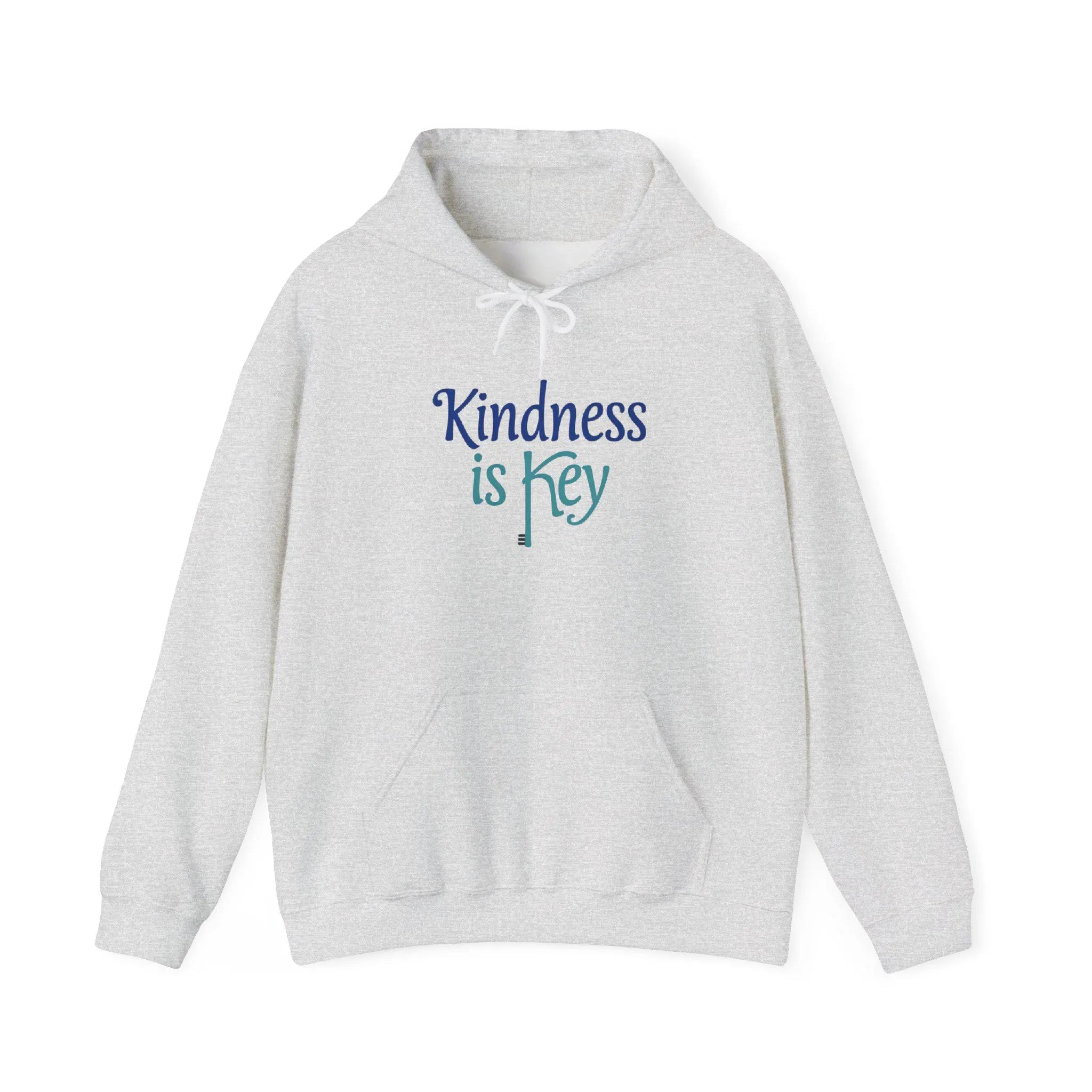 Unisex Hooded - 'Kindness is Key' Cozy Hoodie, Gift for Friends, Motivational Apparel, Positive Vibes, Everyday Wear