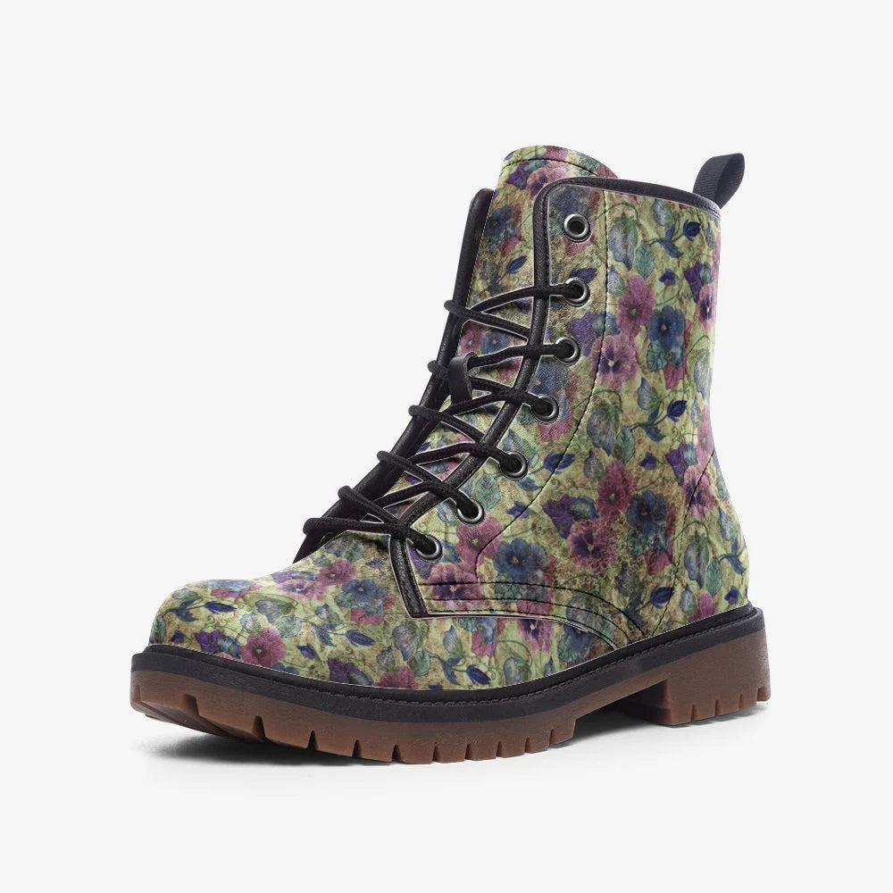 Flowerfest Vegan Leather Festival Boots