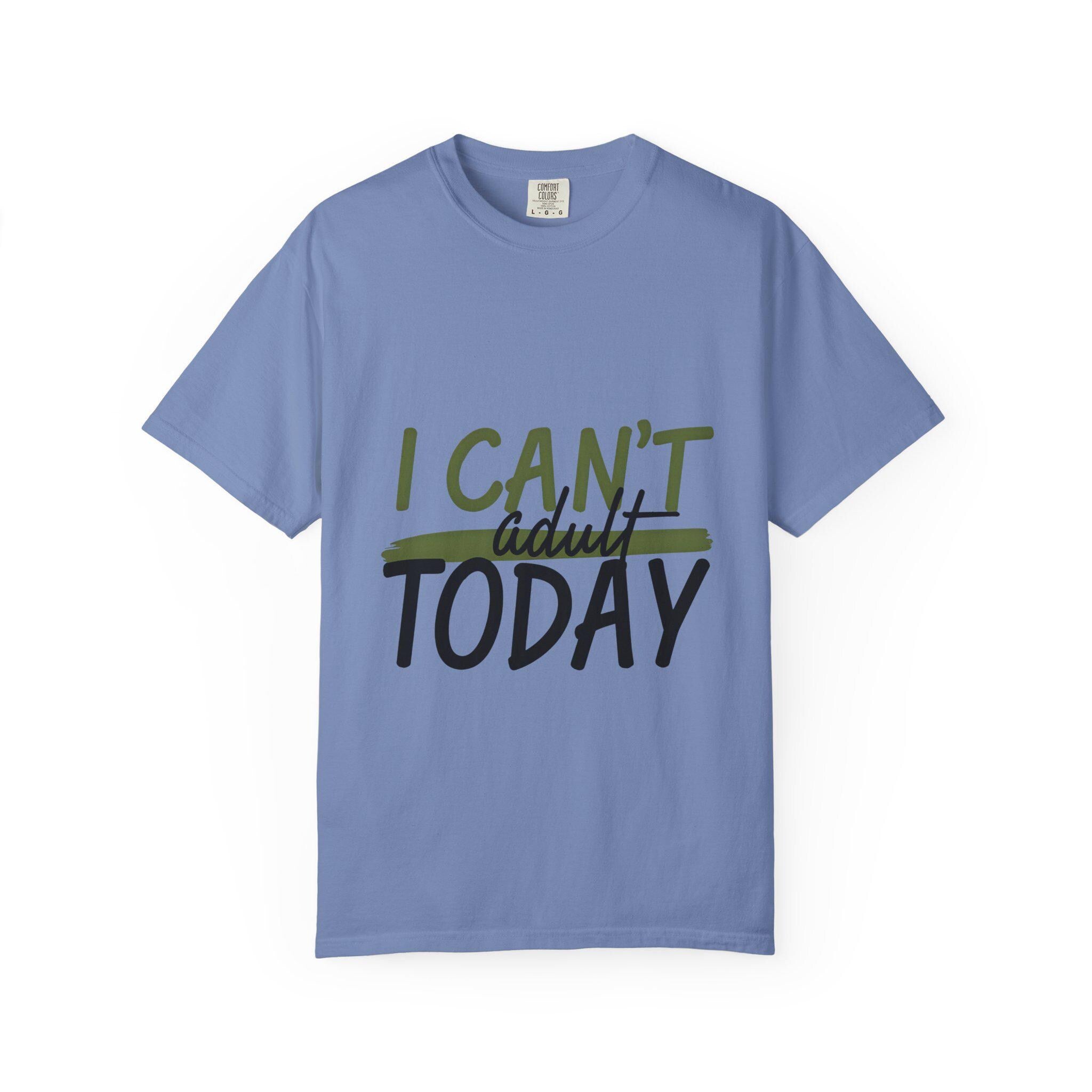 Casual Graphic T-Shirt "I Can't Adult Today"
