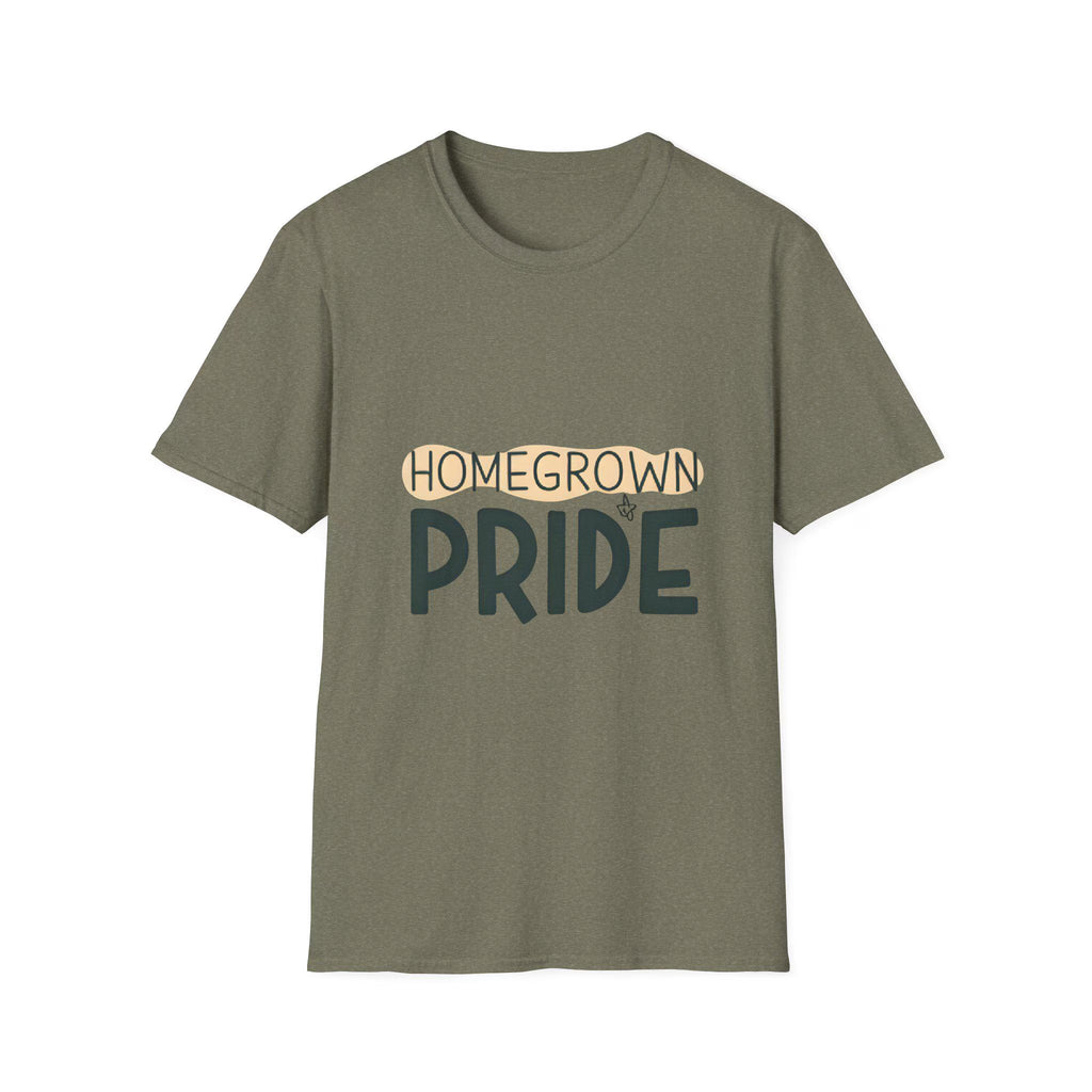 Homegrown Pride T-Shirt Softstyle Cotton Tee for Gardeners
