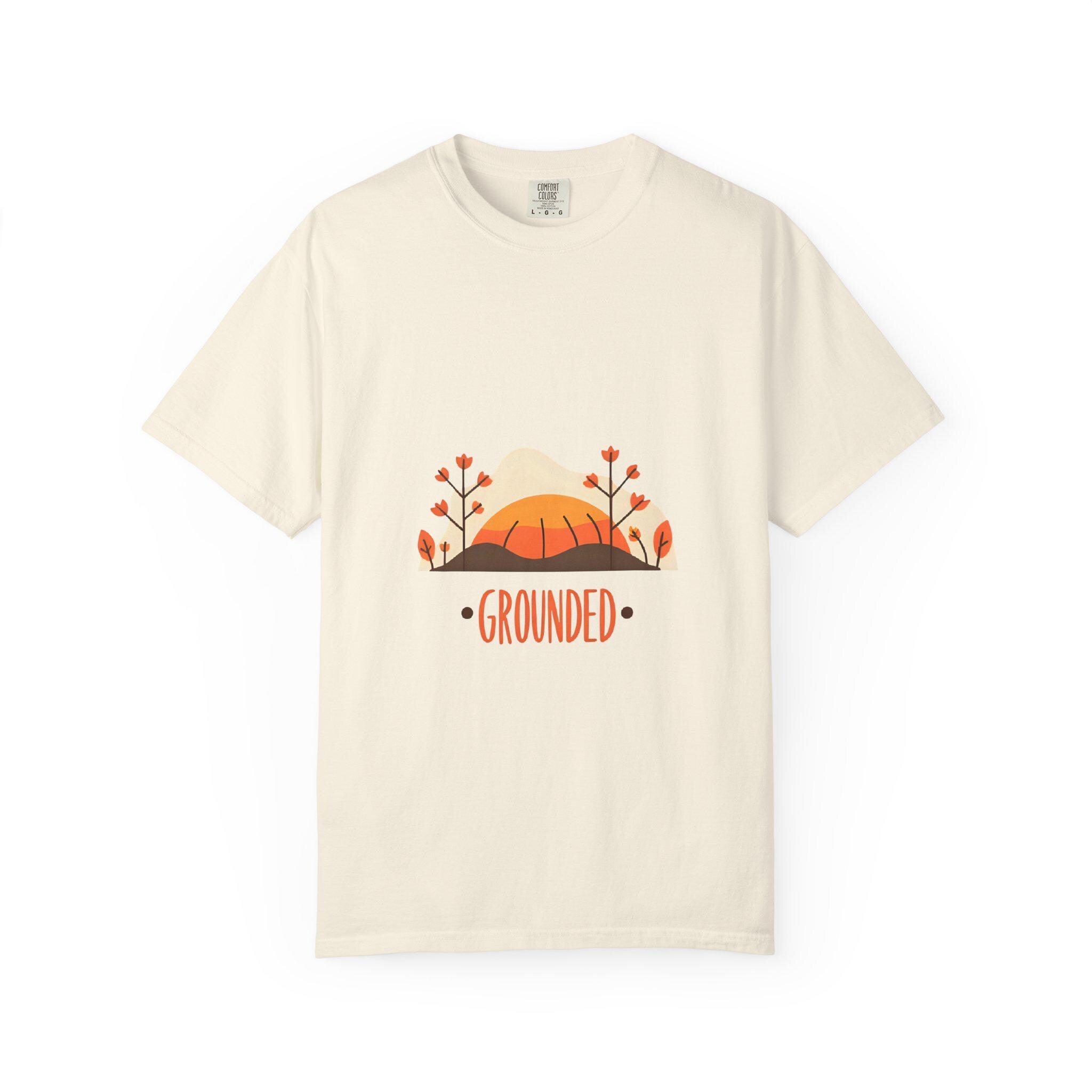 Grounded Garment-Dyed T-Shirt Unisex Eco-Friendly Tee for Nature Lovers