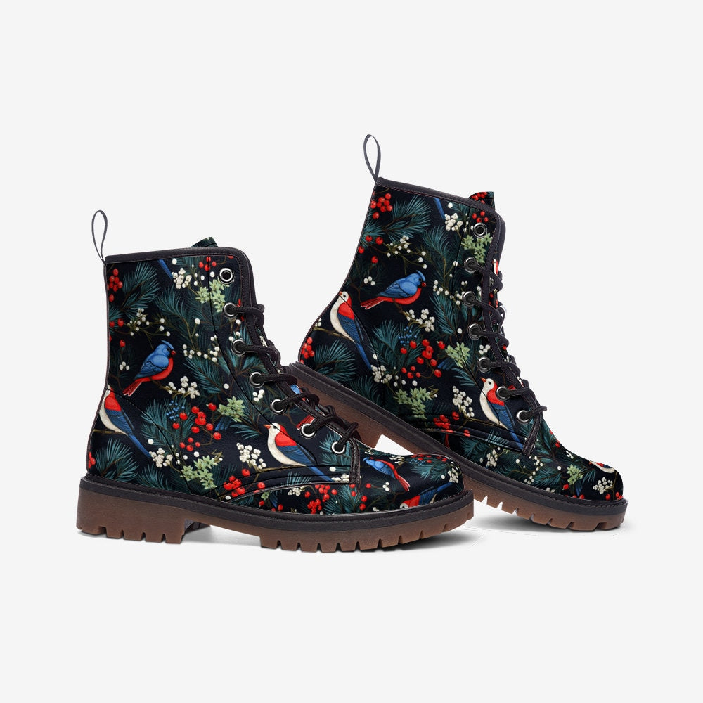 Christmaswinterbirds Vegan Leather Boots