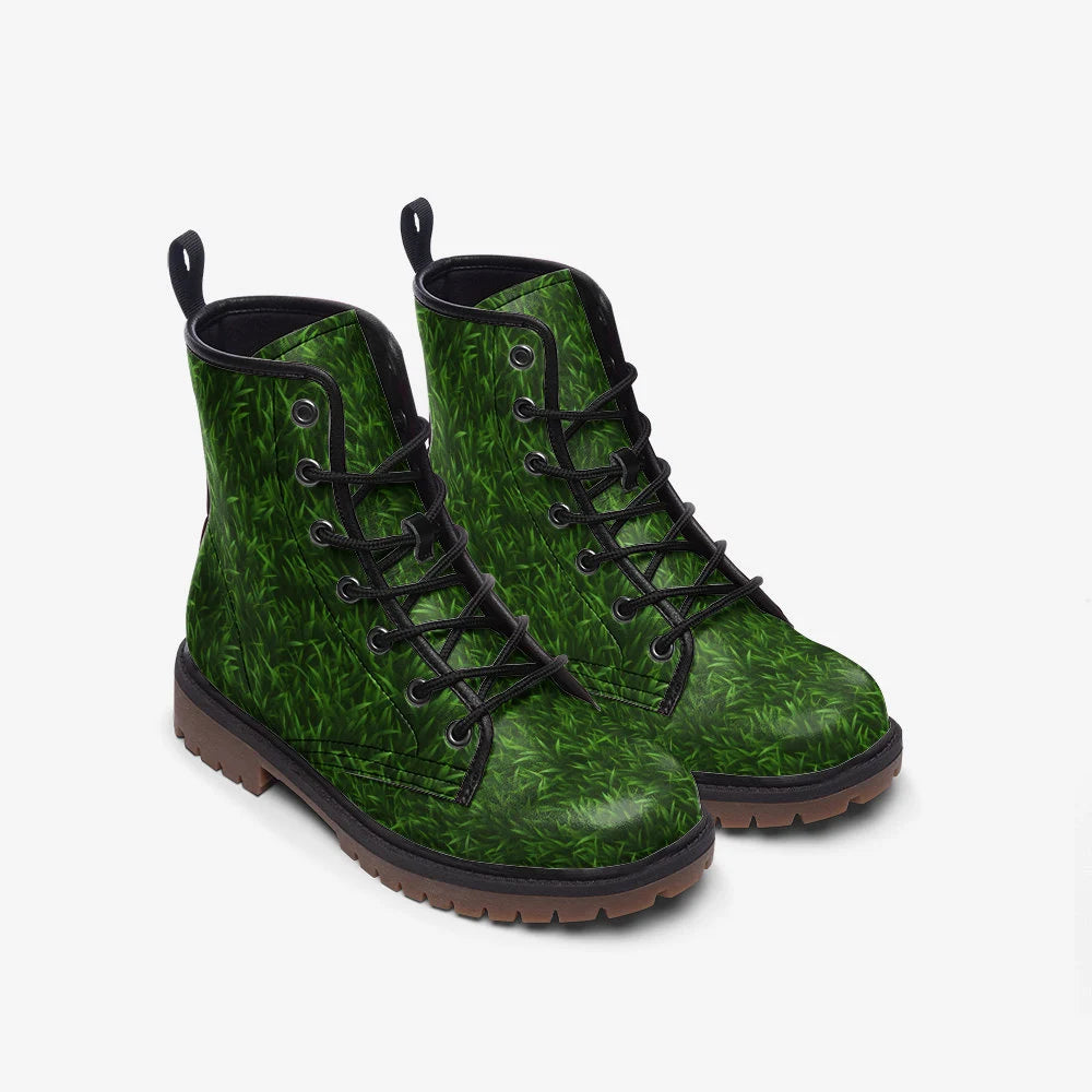 Green Grass Vegan Leather Lightweight Boots