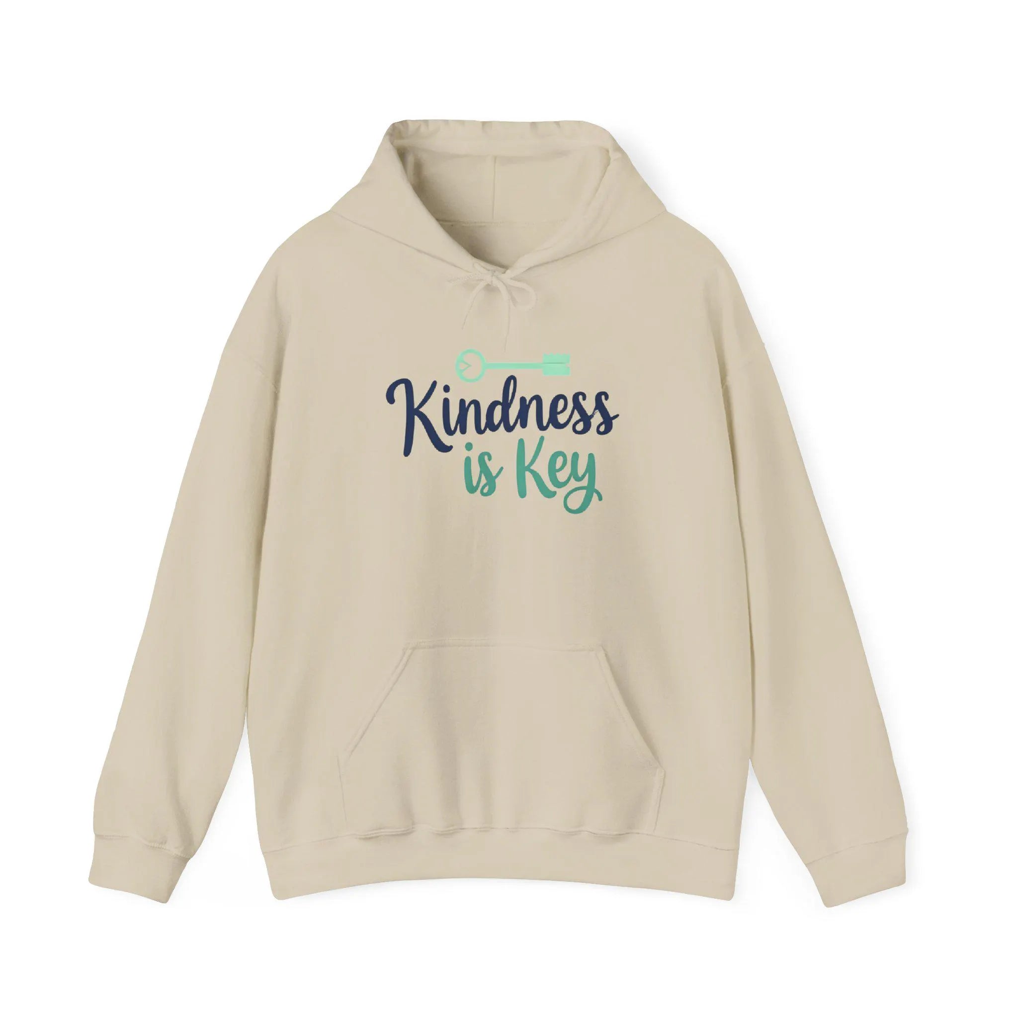 Kindness is Key Hoodie Cozy Unisex , Inspirational Apparel