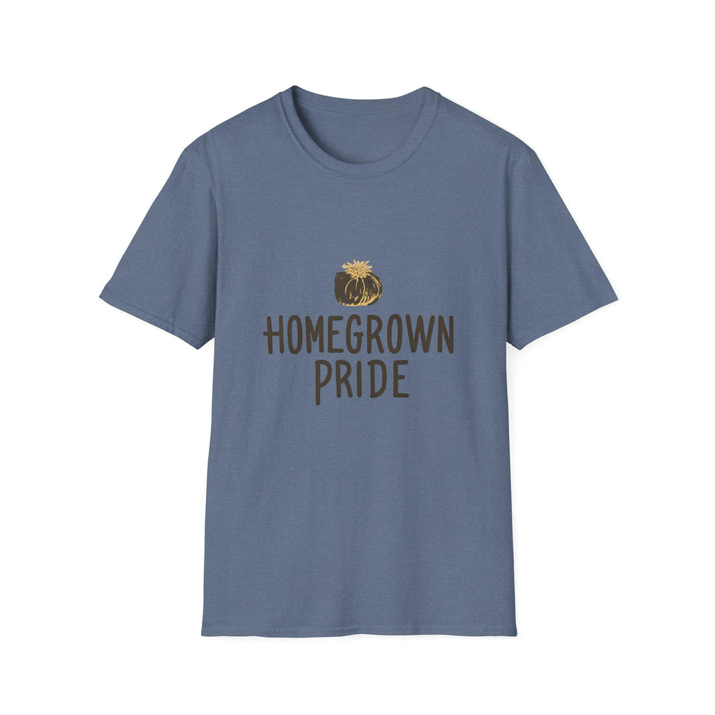 Homegrown Pride T-Shirt Soft Ring-Spun Cotton Tee, Gift for Gardeners