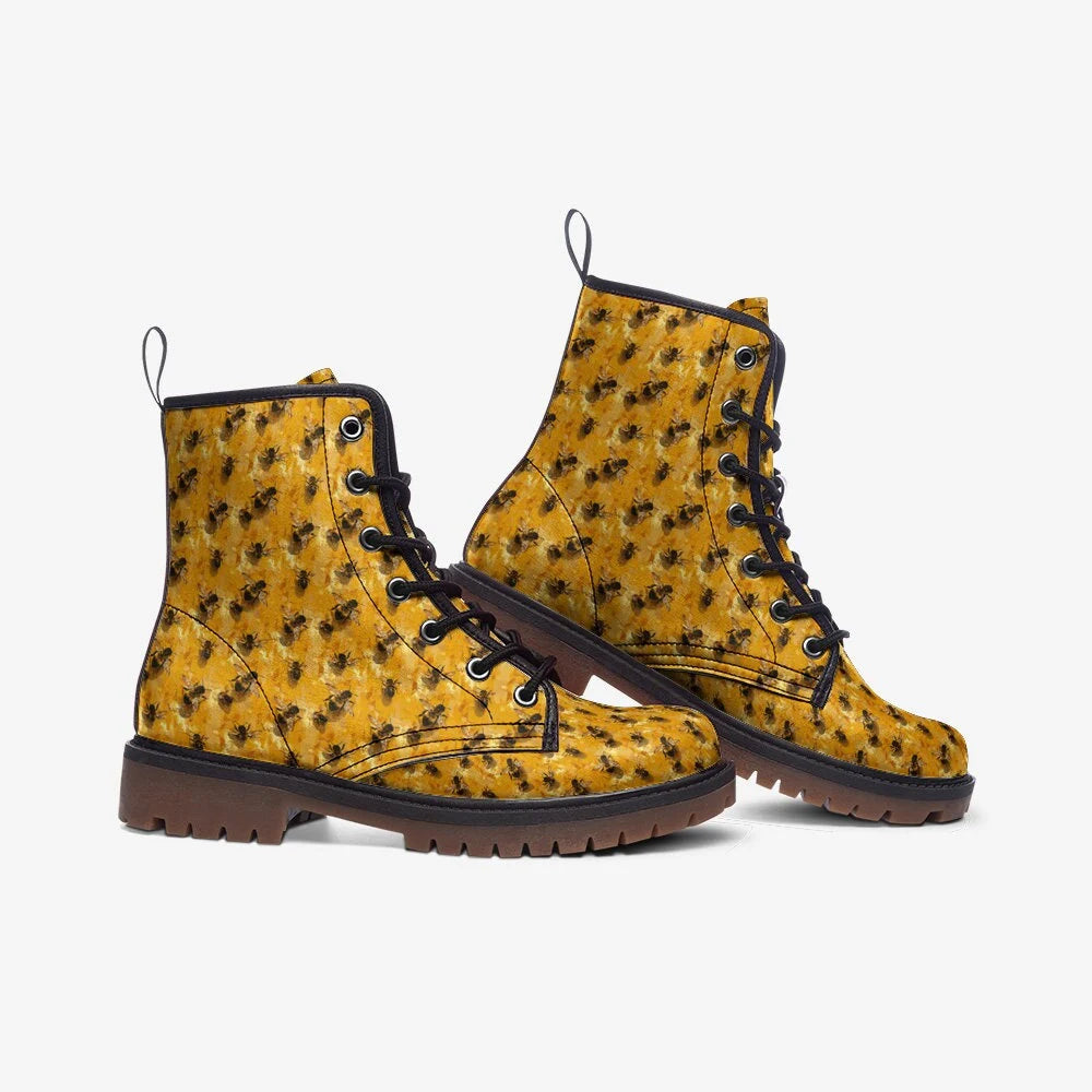 Honey Bee Vegan Leather Boots