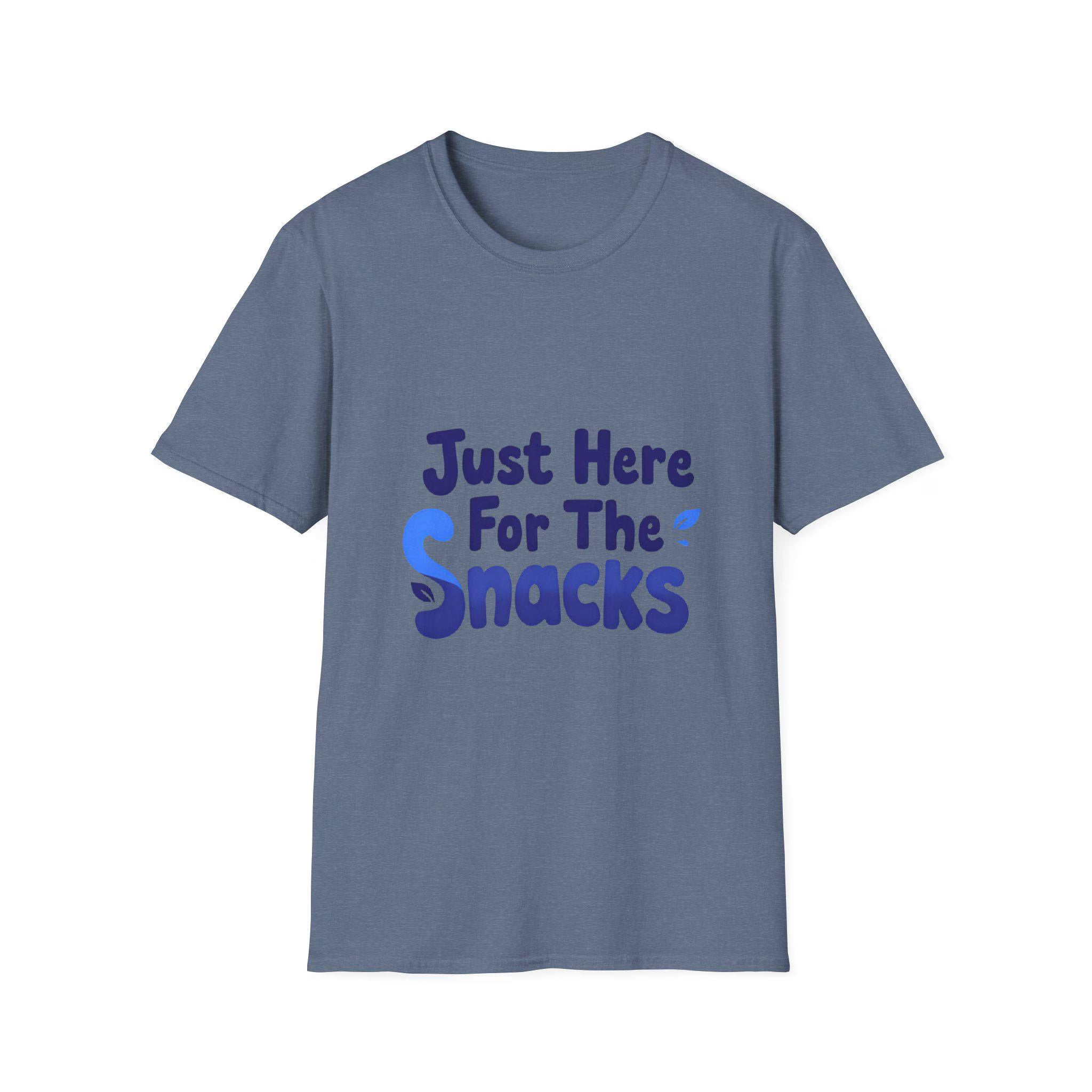 Just Here for the Snacks T-Shirt Funny Foodie Unisex Tee
