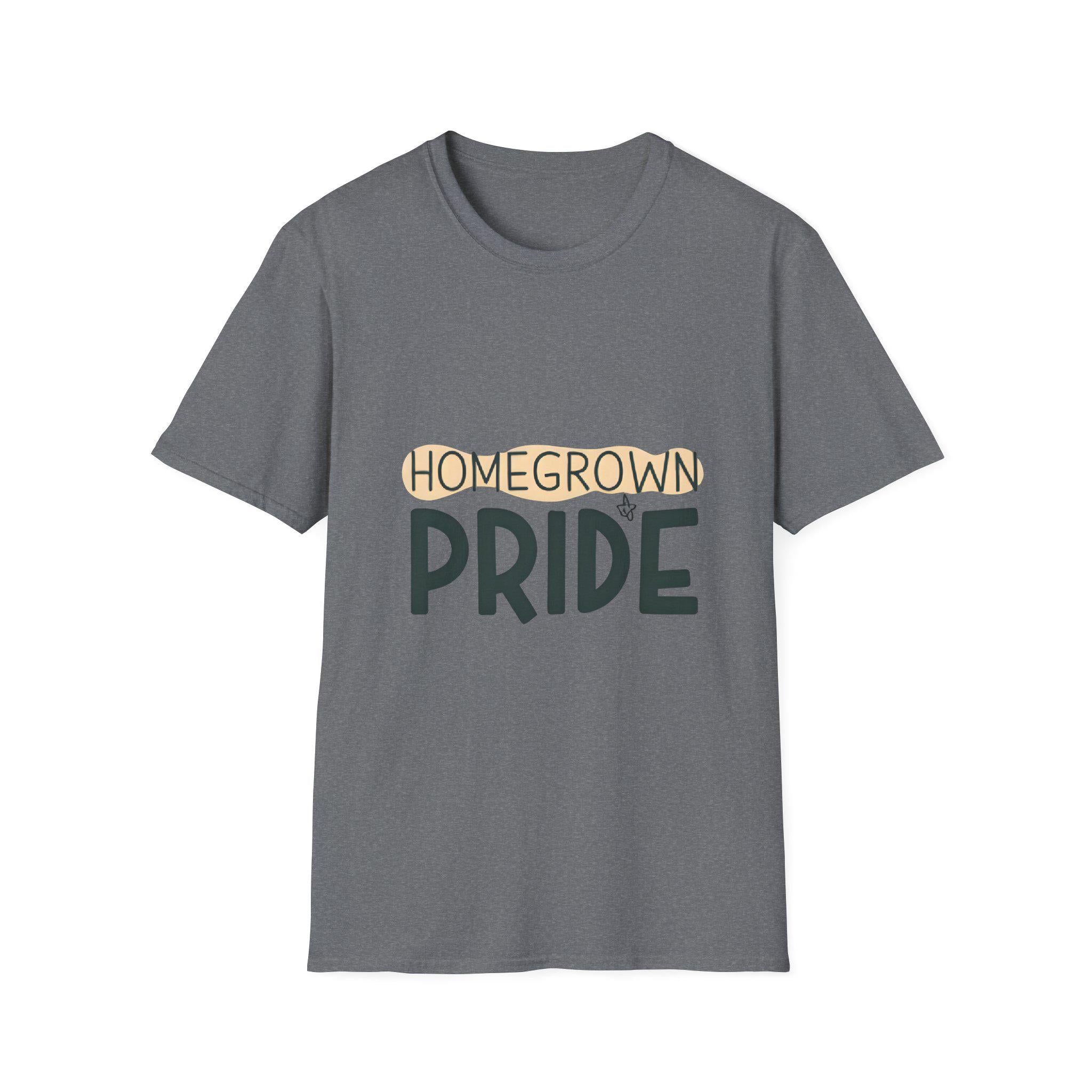 Homegrown Pride T-Shirt Softstyle Cotton Tee for Gardeners