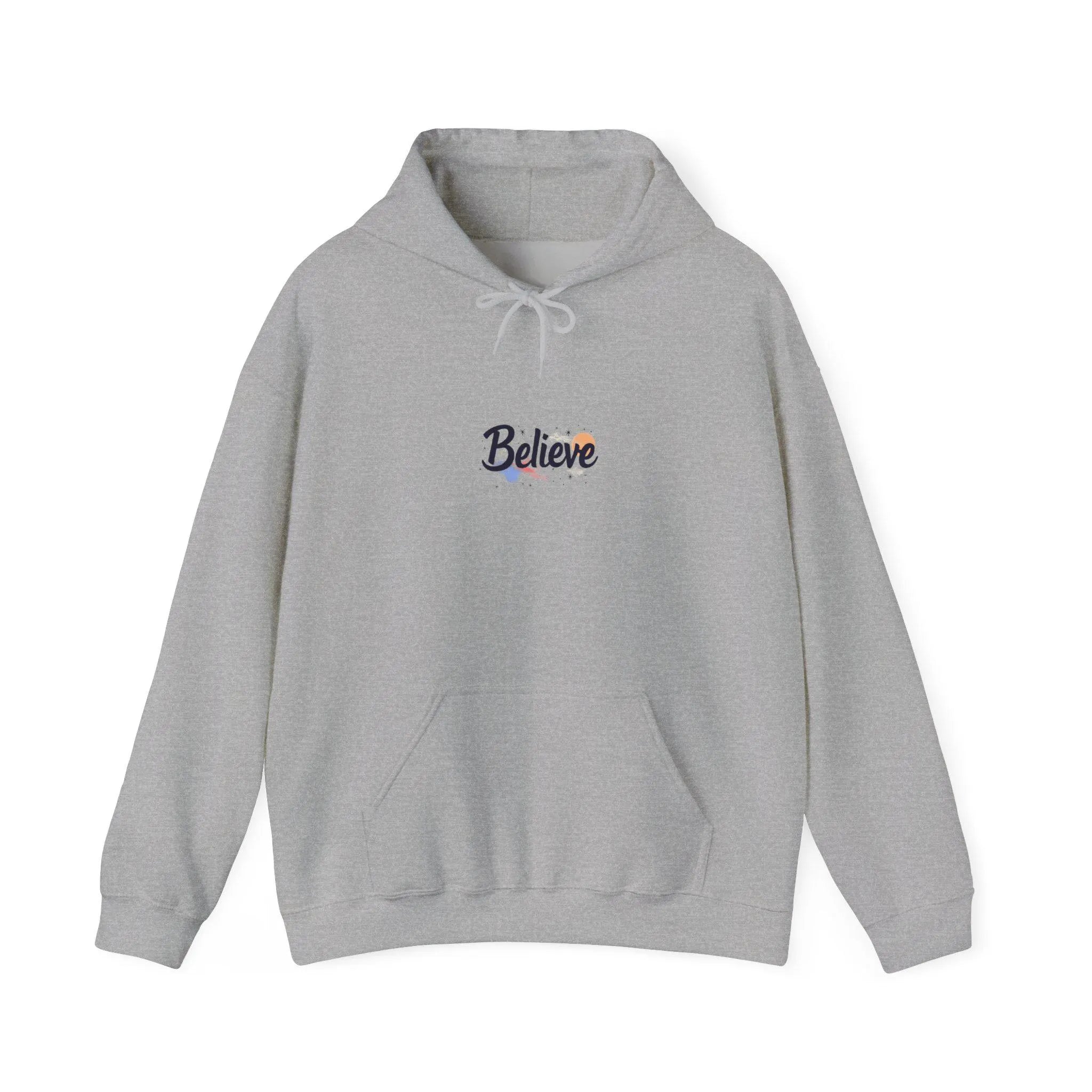 Inspirational "Believe" Hoodie Unisex Cotton-Poly Blend