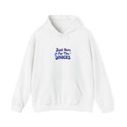 Funny "Just Here for the Snacks" Graphic Hoodie, Unisex , Comfy Pullover Jumper, Foodie Gift, Cozy Graphic Hoodie