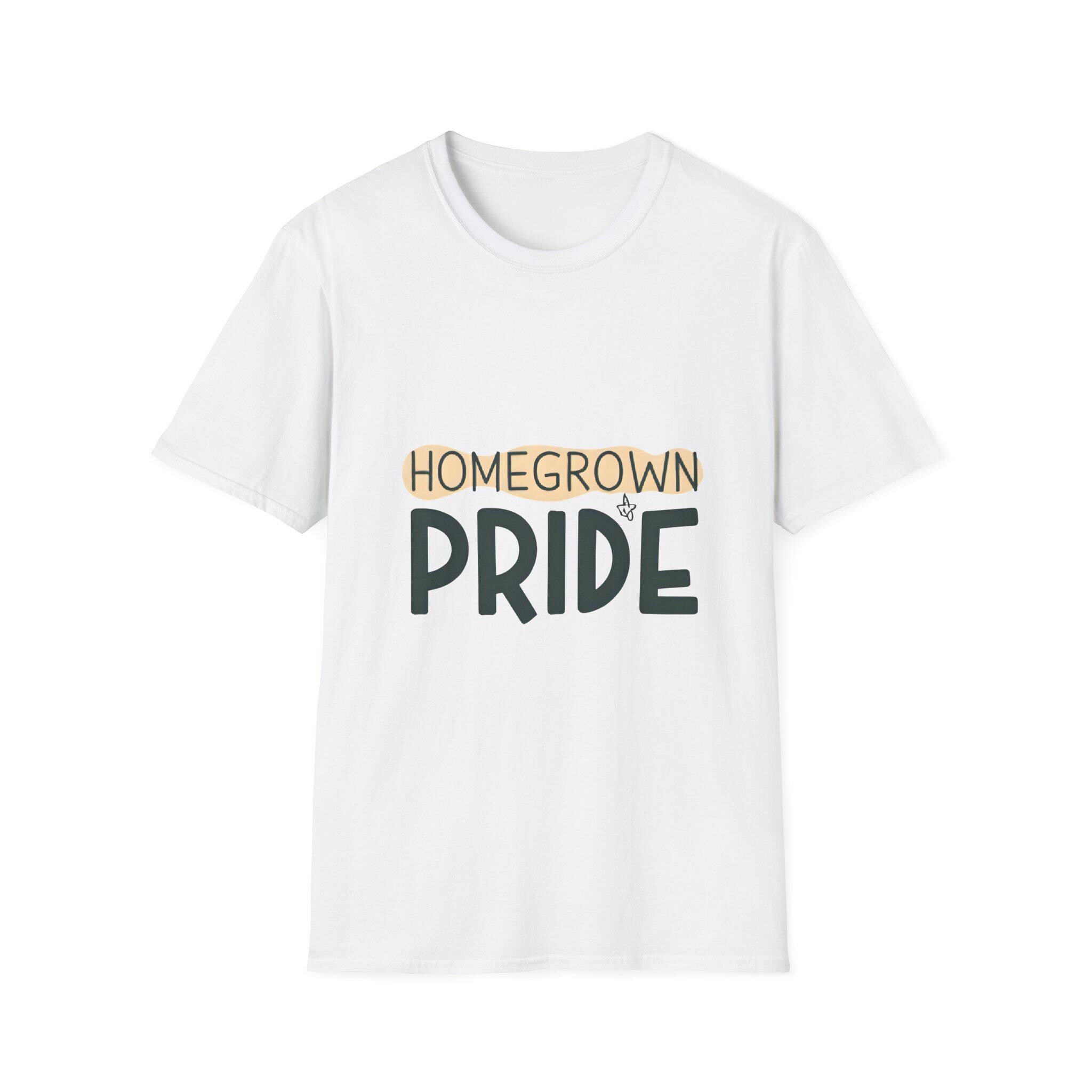 Homegrown Pride T-Shirt Softstyle Cotton Tee for Gardeners