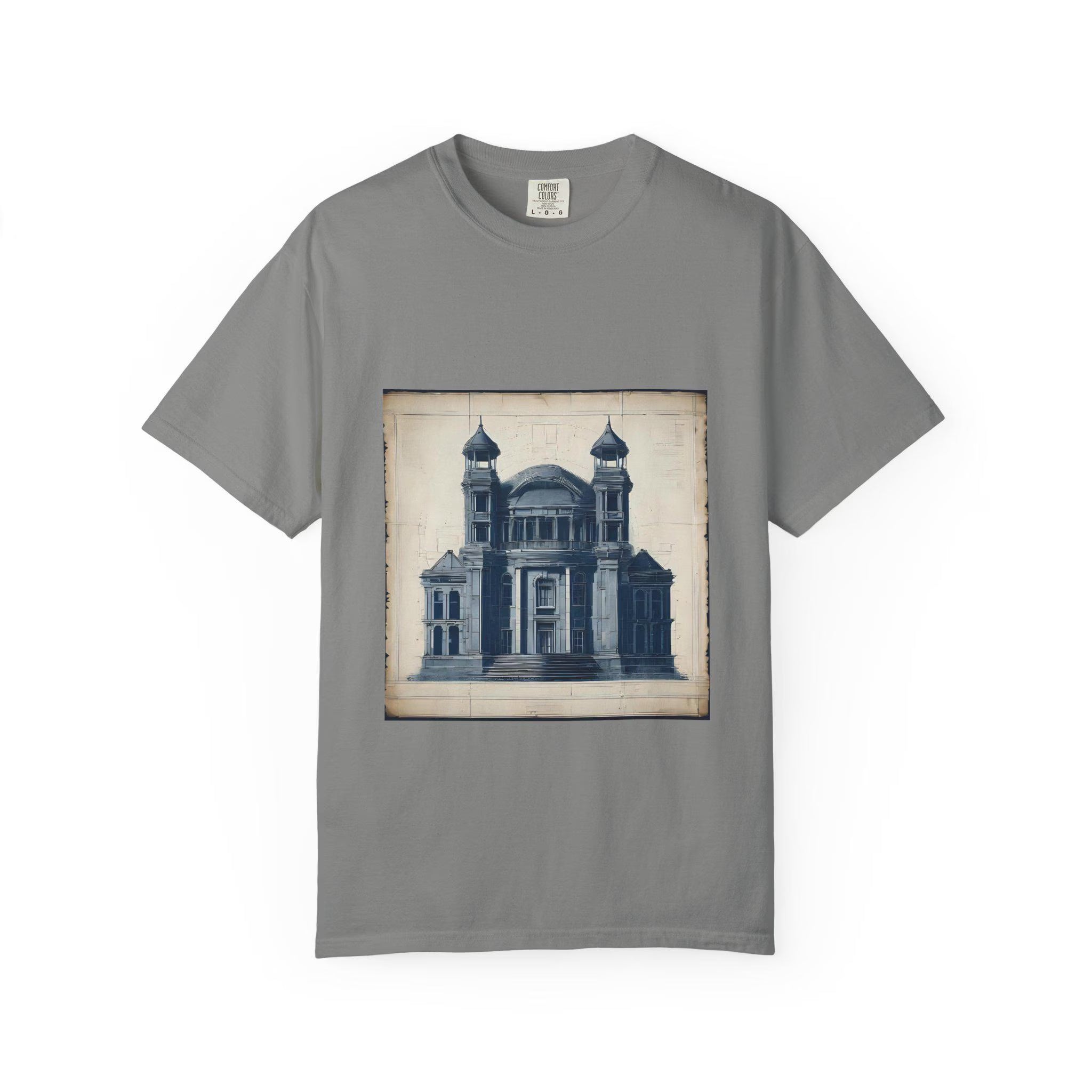 Architectural Illustration T-Shirt Garment-Dyed Comfort Colors Tee