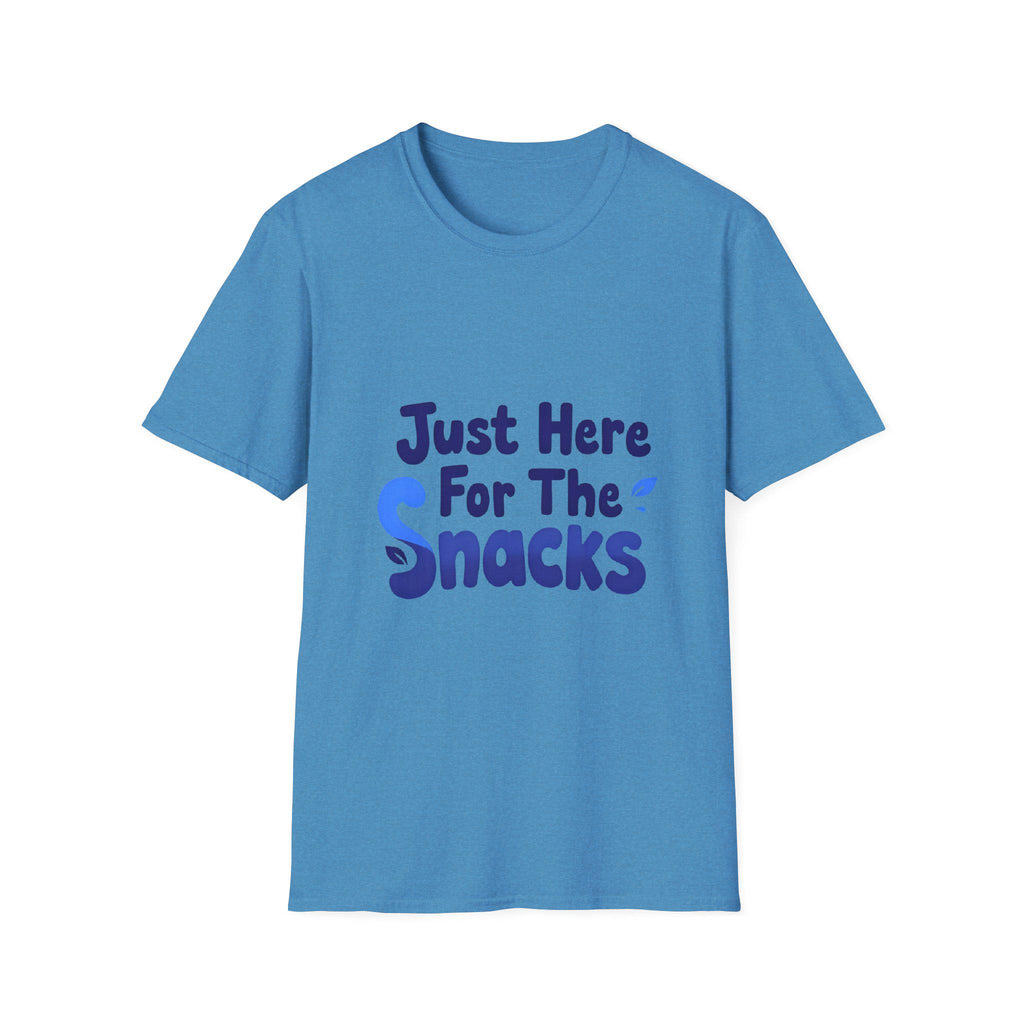 Just Here for the Snacks T-Shirt Funny Foodie Unisex Tee