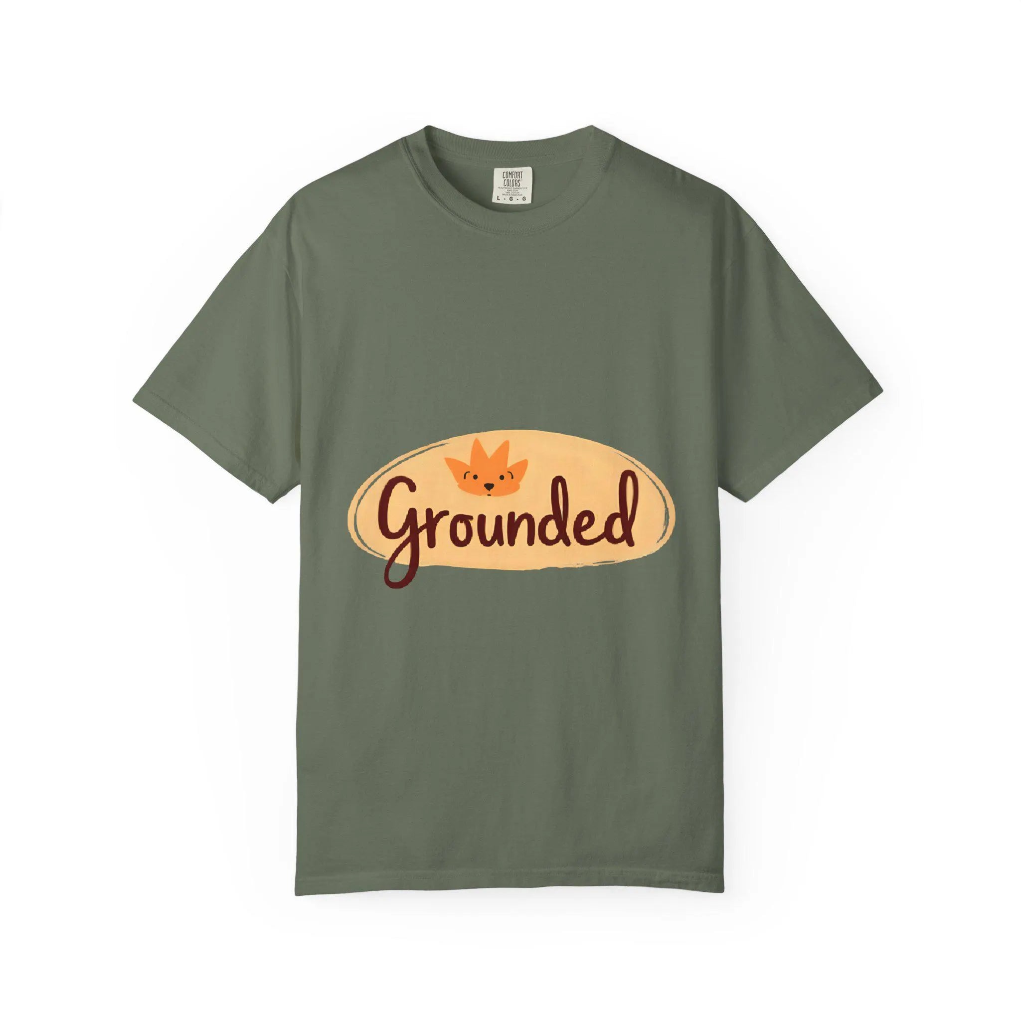 Grounded Graphic T-Shirt, Soft Garment-Dyed Unisex Tee