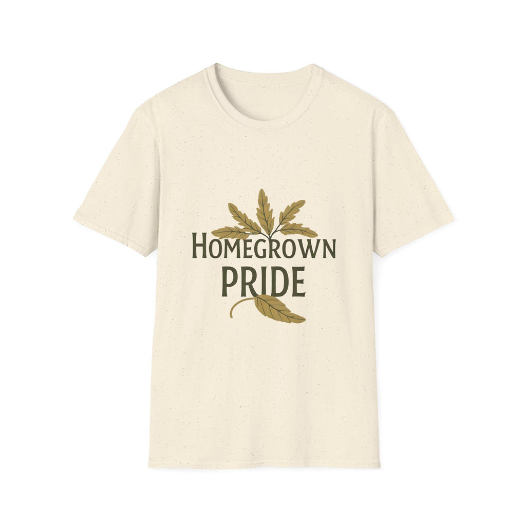 Homegrown Pride T-Shirt Soft Ring-Spun Cotton, Eco-Friendly Tee