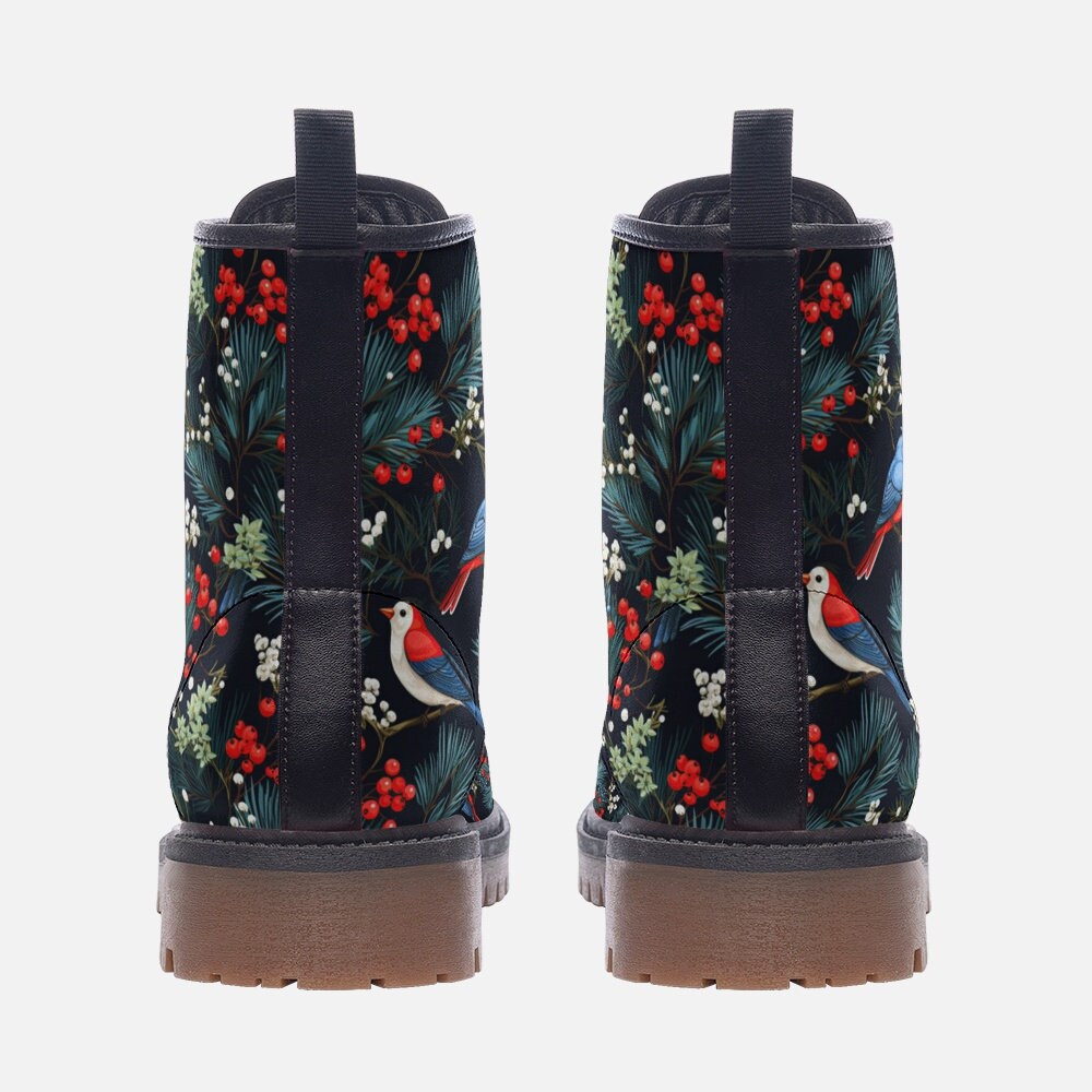 Christmaswinterbirds Vegan Leather Boots