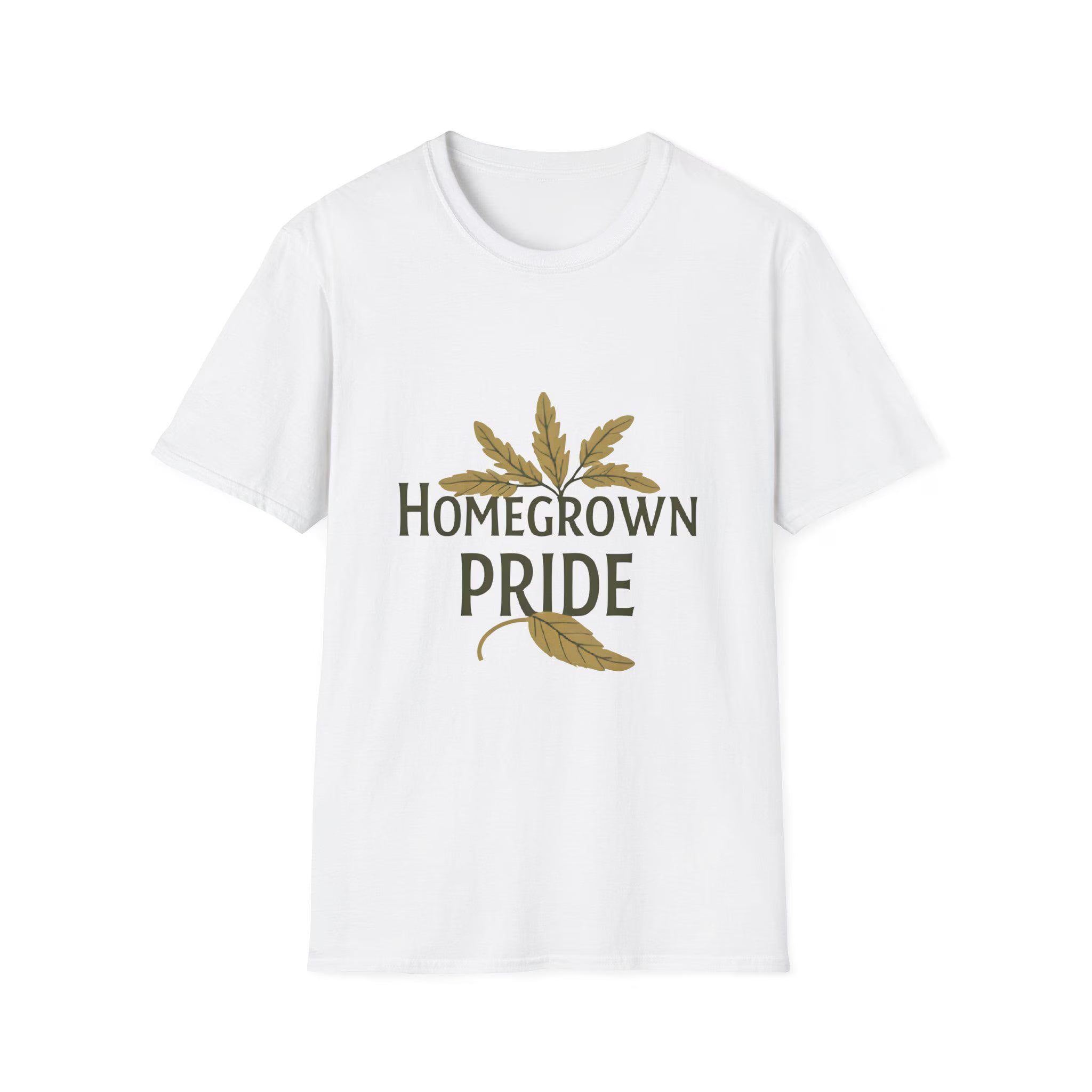 Homegrown Pride T-Shirt Soft Ring-Spun Cotton, Eco-Friendly Tee