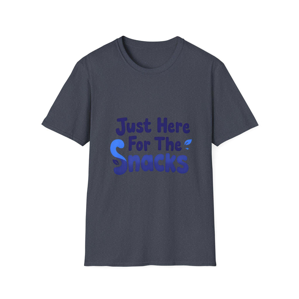 Just Here for the Snacks T-Shirt Funny Foodie Unisex Tee