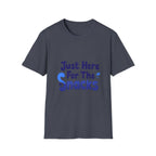 Just Here for the Snacks T-Shirt Funny Foodie Unisex Tee
