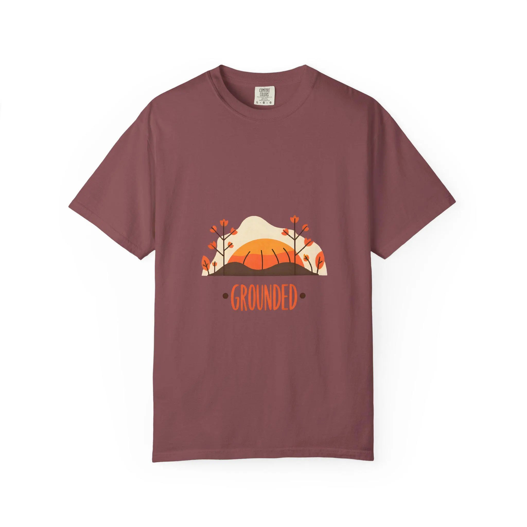 Grounded Garment-Dyed T-Shirt Unisex Eco-Friendly Tee for Nature Lovers