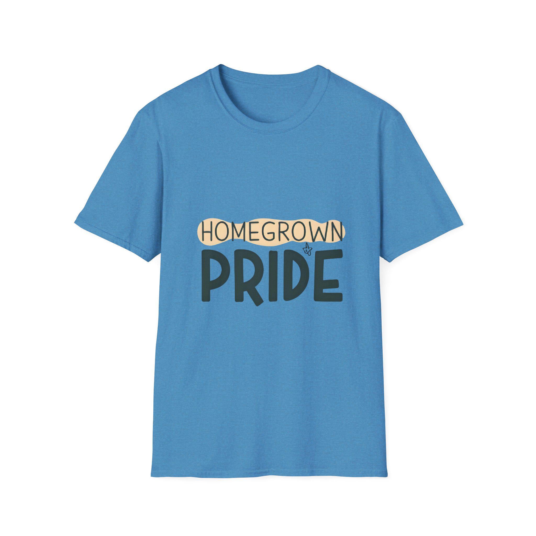Homegrown Pride T-Shirt Softstyle Cotton Tee for Gardeners