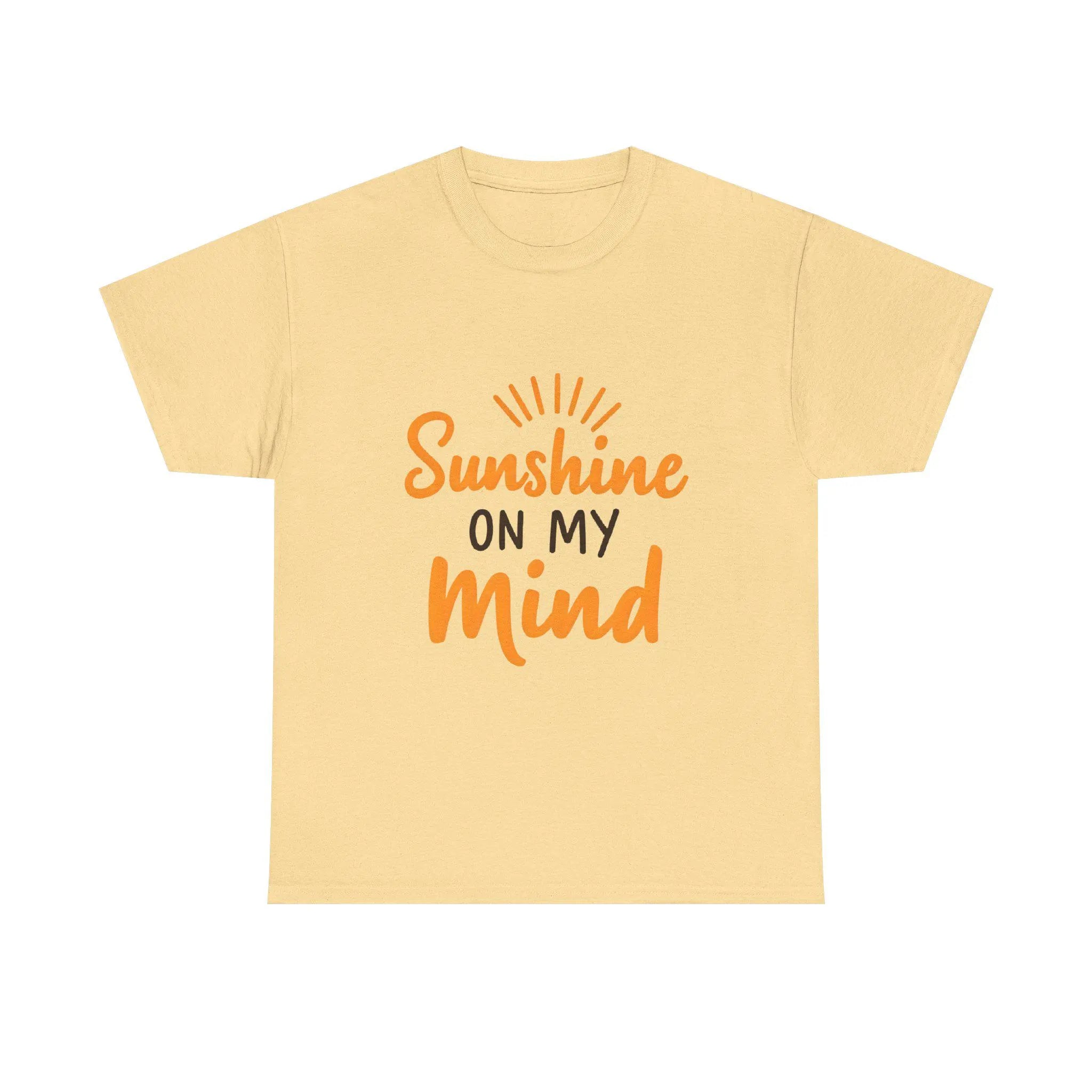 Sunshine on My Mind T-Shirt Unisex Heavy Cotton Tee, Summer Vibes
