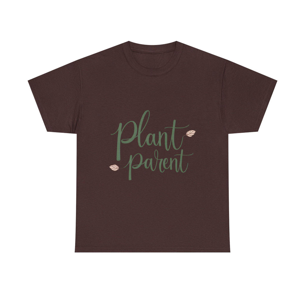 Plant Parent Heavy Cotton Tee Botanical Gift for Plant Lovers