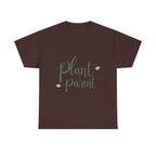 Plant Parent Heavy Cotton Tee Botanical Gift for Plant Lovers