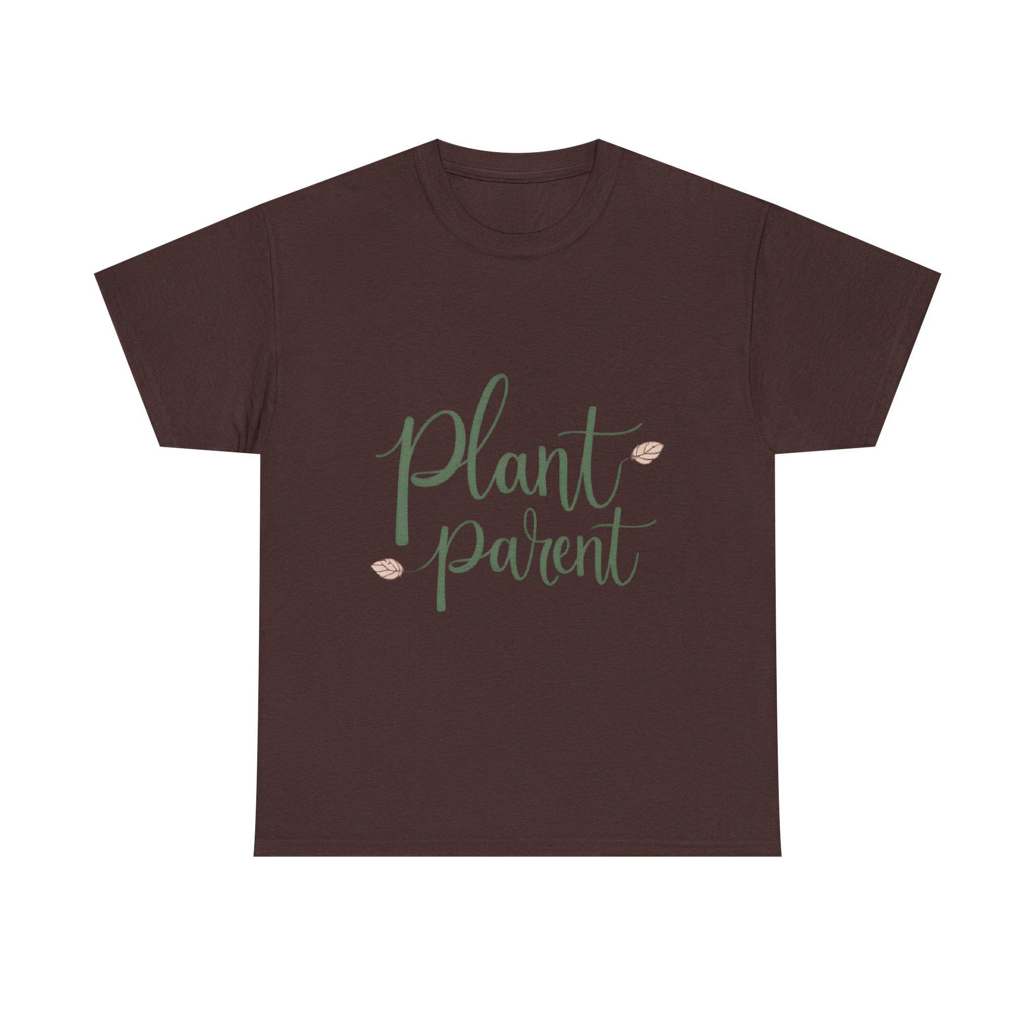 Plant Parent Heavy Cotton Tee Botanical Gift for Plant Lovers