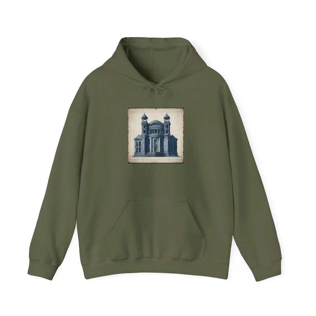 Vintage Architecture Hoodie Unisex Streetwear