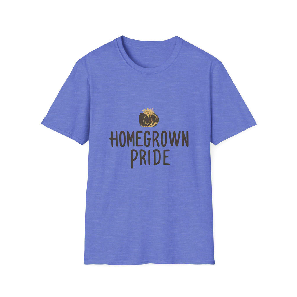 Homegrown Pride T-Shirt Soft Ring-Spun Cotton Tee, Gift for Gardeners